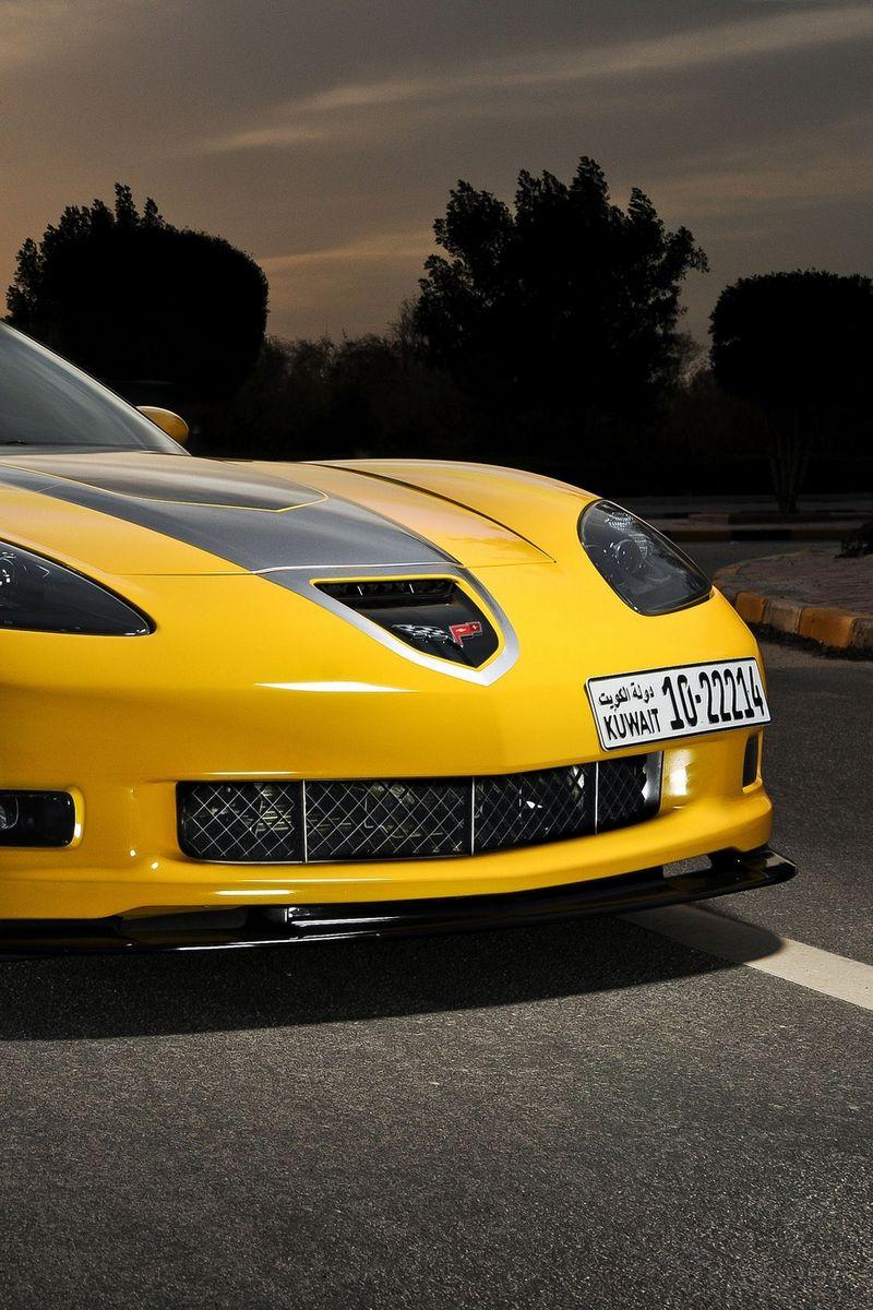 800x1200 Download Wallpaper 800x1200 Chevrolet, Corvette, C Yellow, Front View Iphone 4s 4 For Parallax HD Background