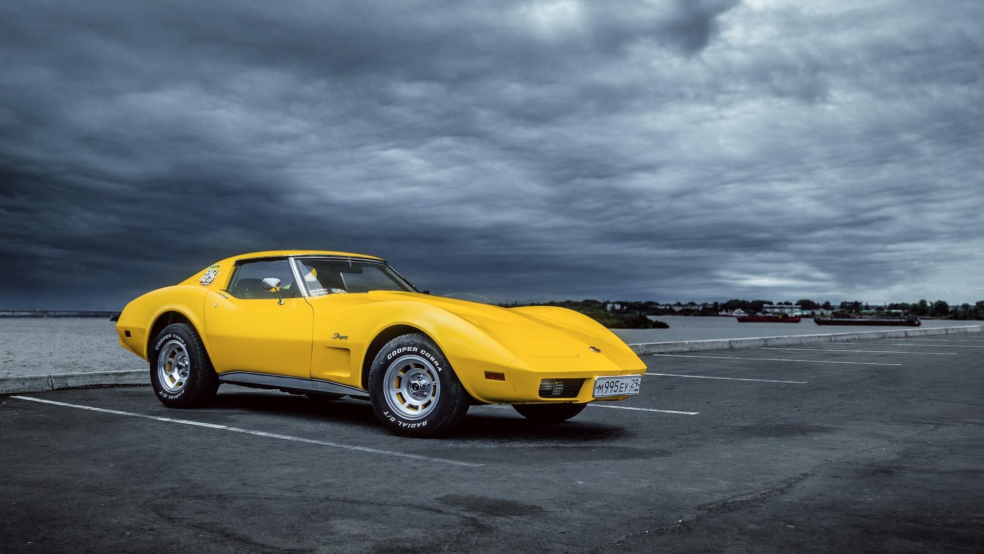 1920x1080 Chevrolet Corvette, Chevrolet Corvette C car, yellow cars, Corvette Gallery HD Wallpaper