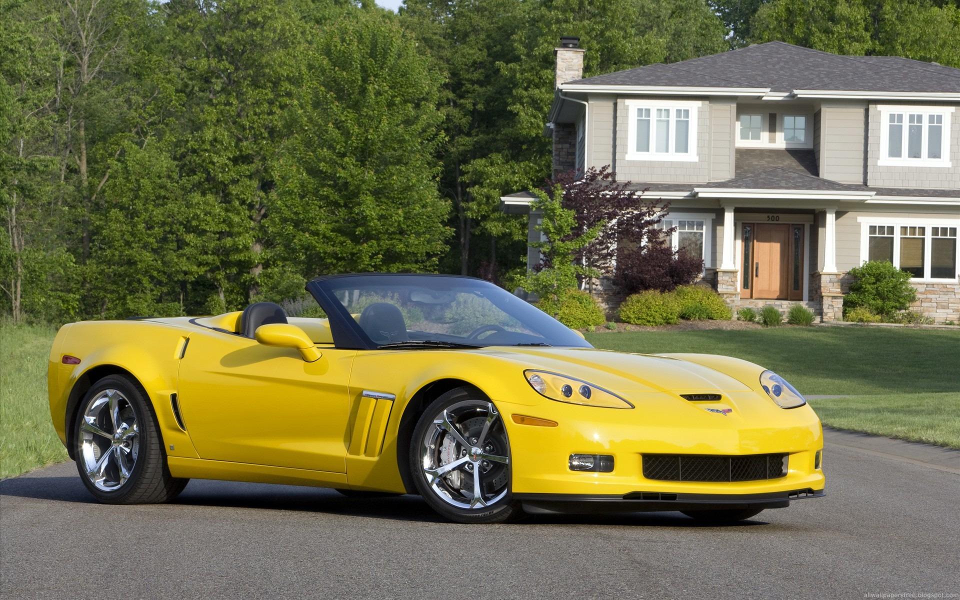 1920x1200 Corvette 2009 yellow wallpaper. Corvette 2009 yellow
