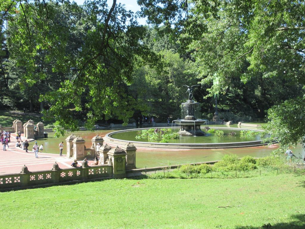 1024x768 Bethesda Fountain Central Park After Ida Storm Flood