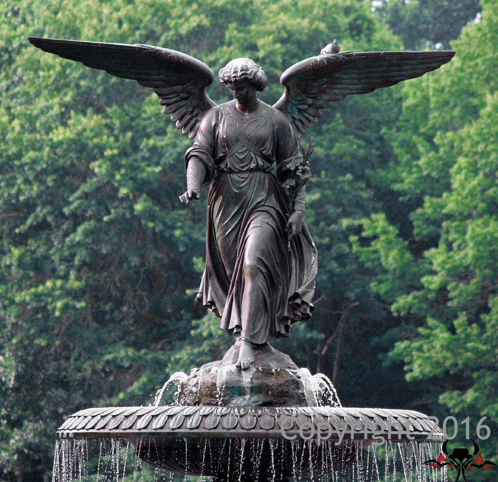 1024x990 Vintage Historic Photo Angel of Bethesda Fountain Central Park, NYC, 8 x 10 Inches: Photographs