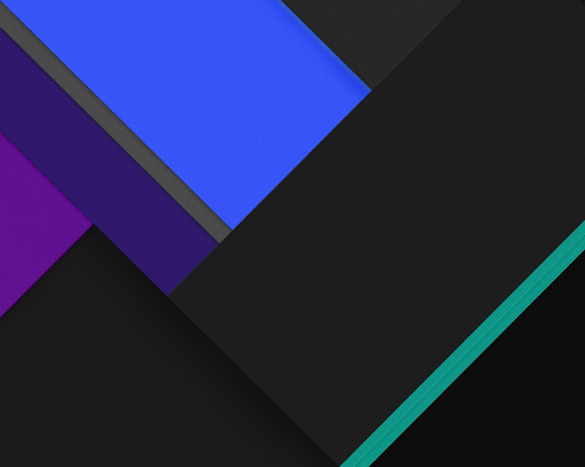 2048x1638 Wallpaper Black, Blue, And Purple Abstract, Minimal