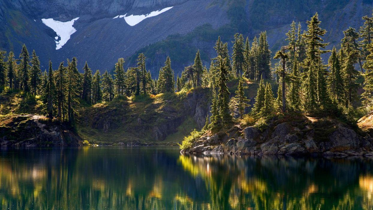 1244x700 Baker wilderness washington mount lake hayes background landscape nature reflection wallpaperx1080