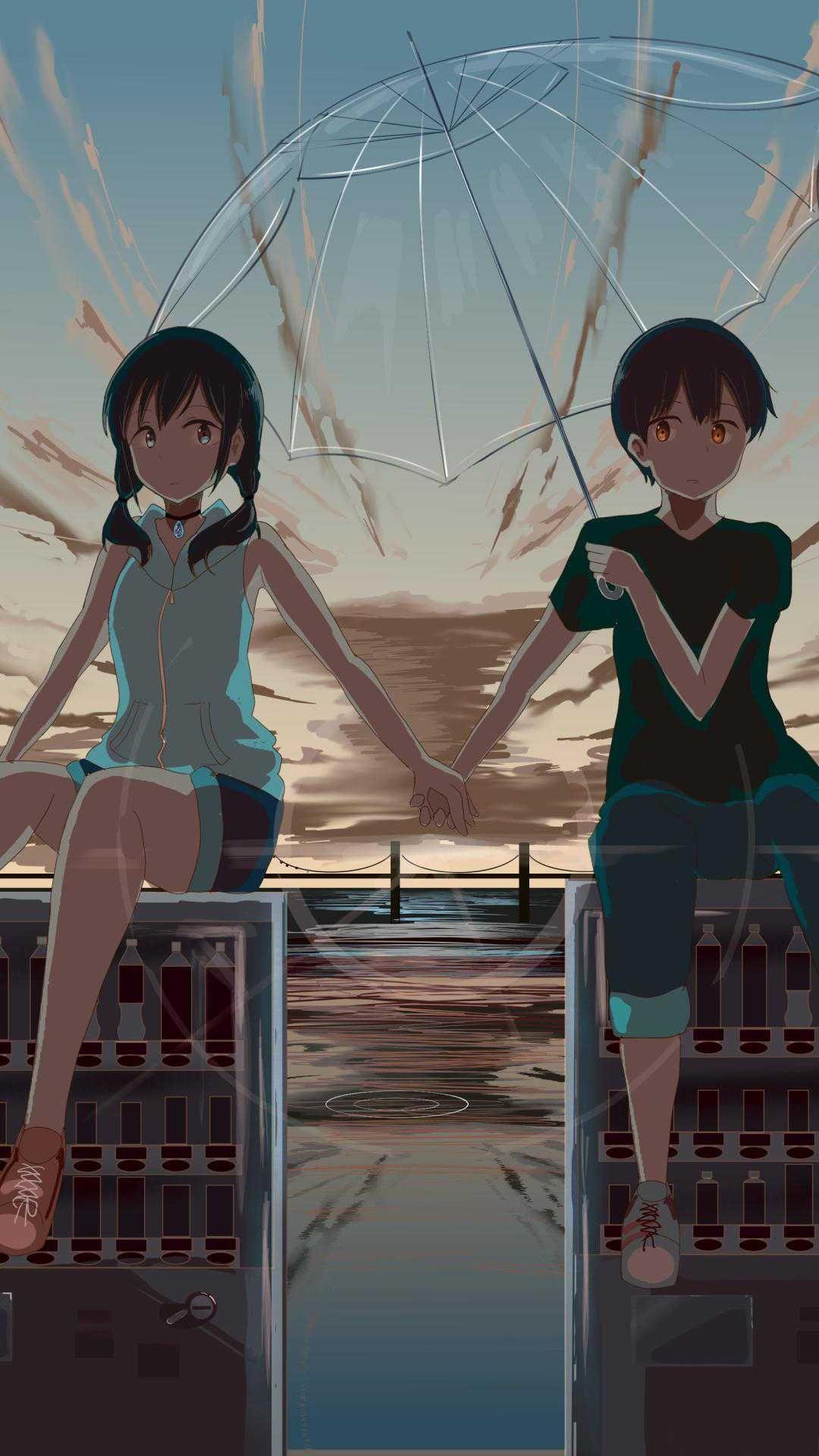 1080x1920 Weathering With You Wallpaper Discover more anime, Child of Weather, Film, Hina Amano, Hodaka Morishima wal. Anime background wallpaper, Anime, Anime background
