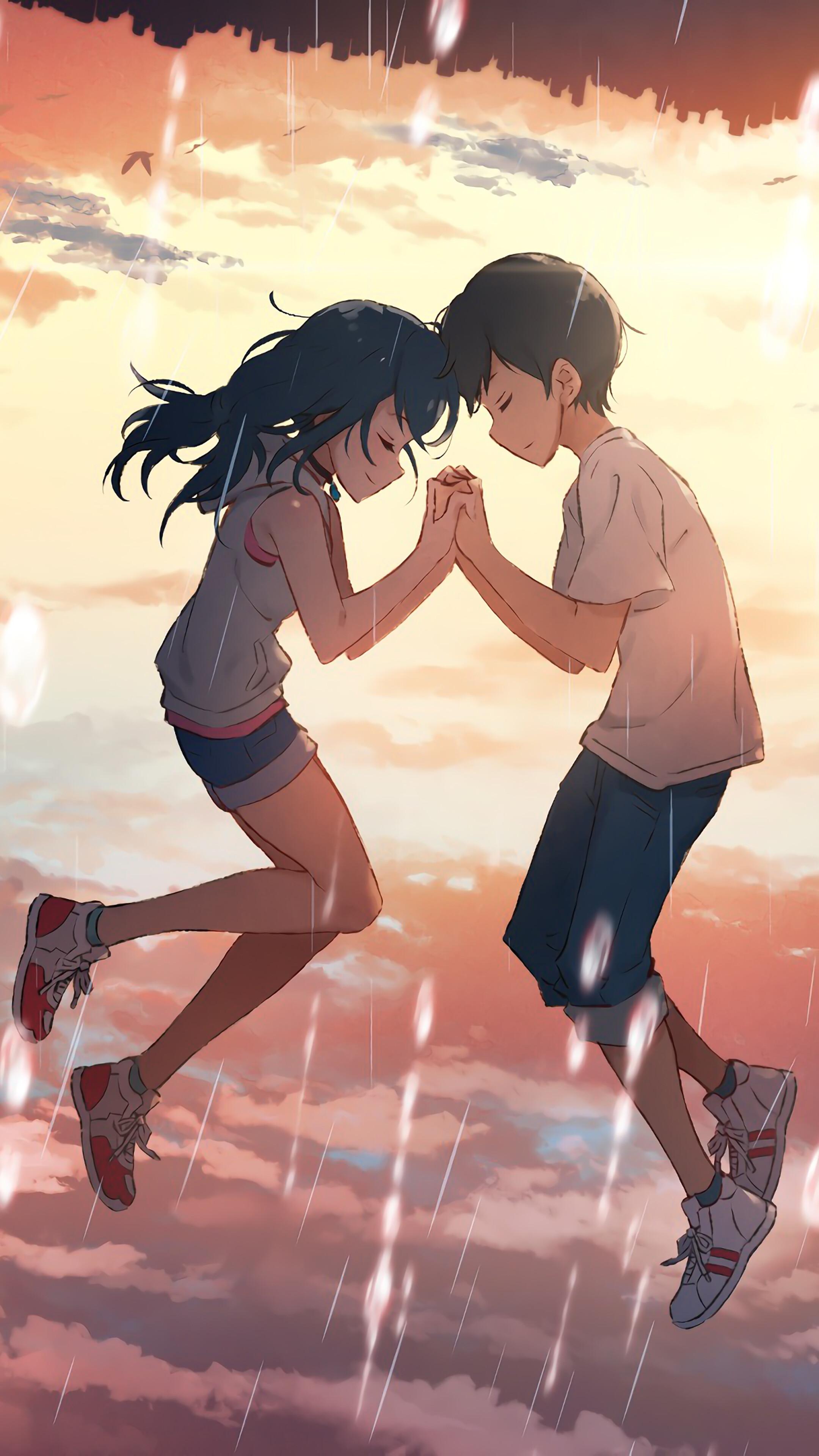 2160x3840 Weathering With You, Hina Amano, Hodaka Morishima, 4k Gallery HD Wallpaper