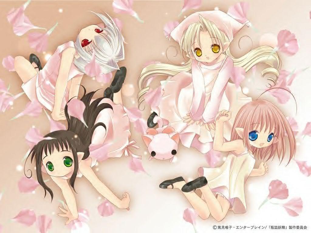 1024x768 Anime Girl Cute Emo: Chibi Anime