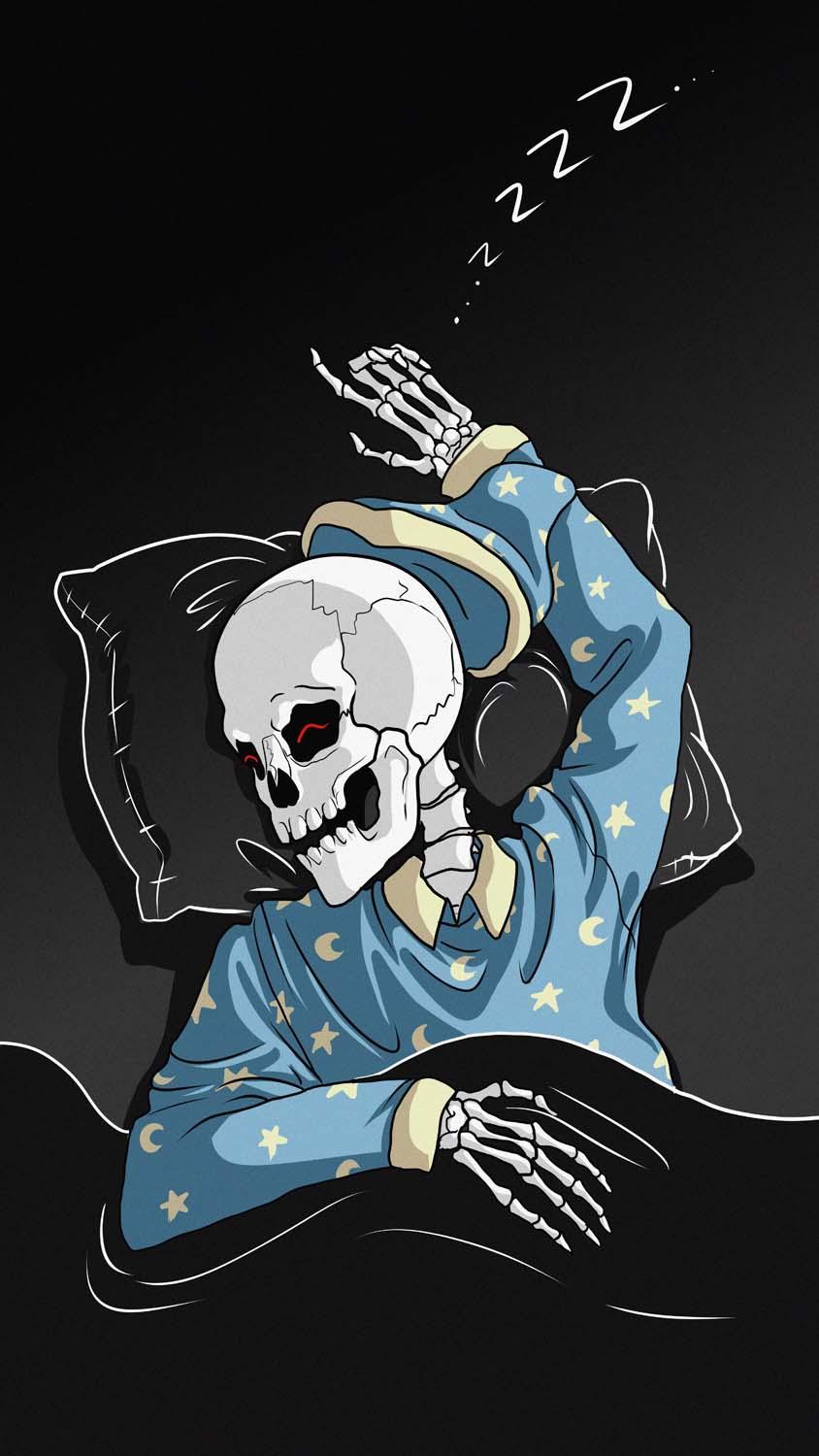 844x1500 Sleeping Skull IPhone Wallpaper HD Wallpaper : iPhone Wallpaper