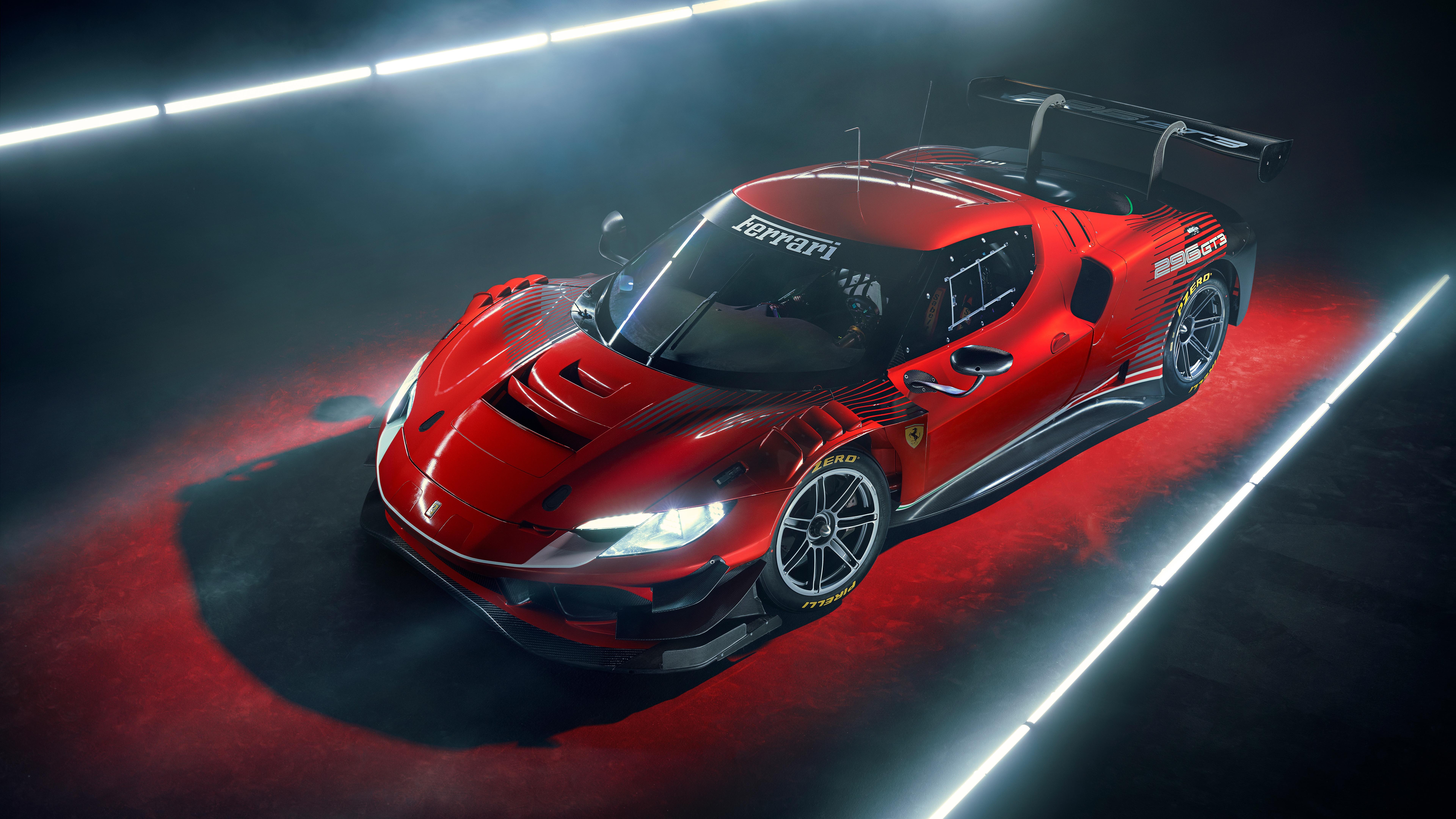 7680x4320 Ferrari 296 GT3 Wallpaper 4K, Race cars, 5K, 8K, Cars