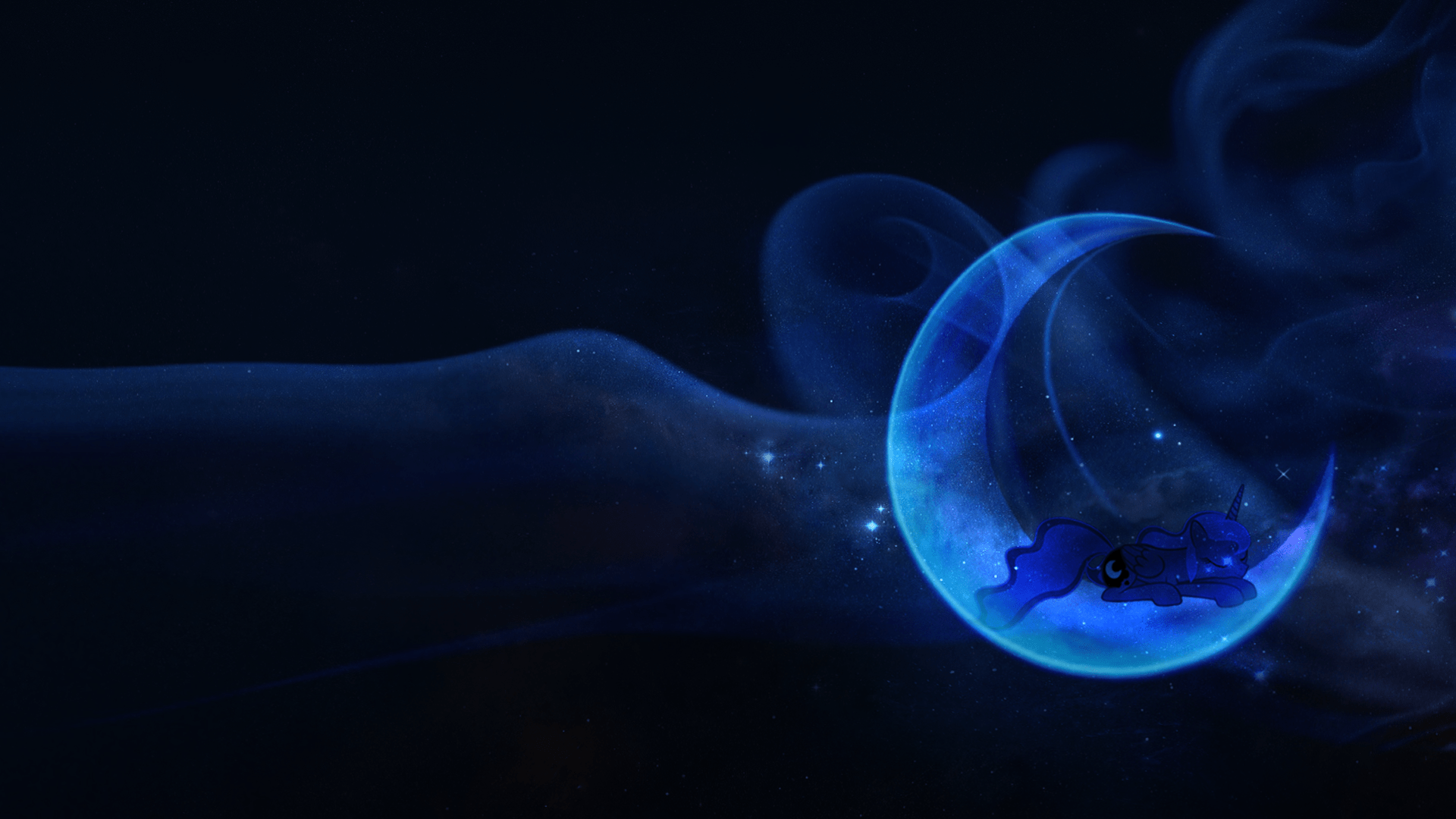 1920x1080 MLP:FiM Sleeping Princess Luna Wallpaper by 90Sigma and Zoxxiify. Rick and Morty wallpaper. My Little Wallpaper are Magic