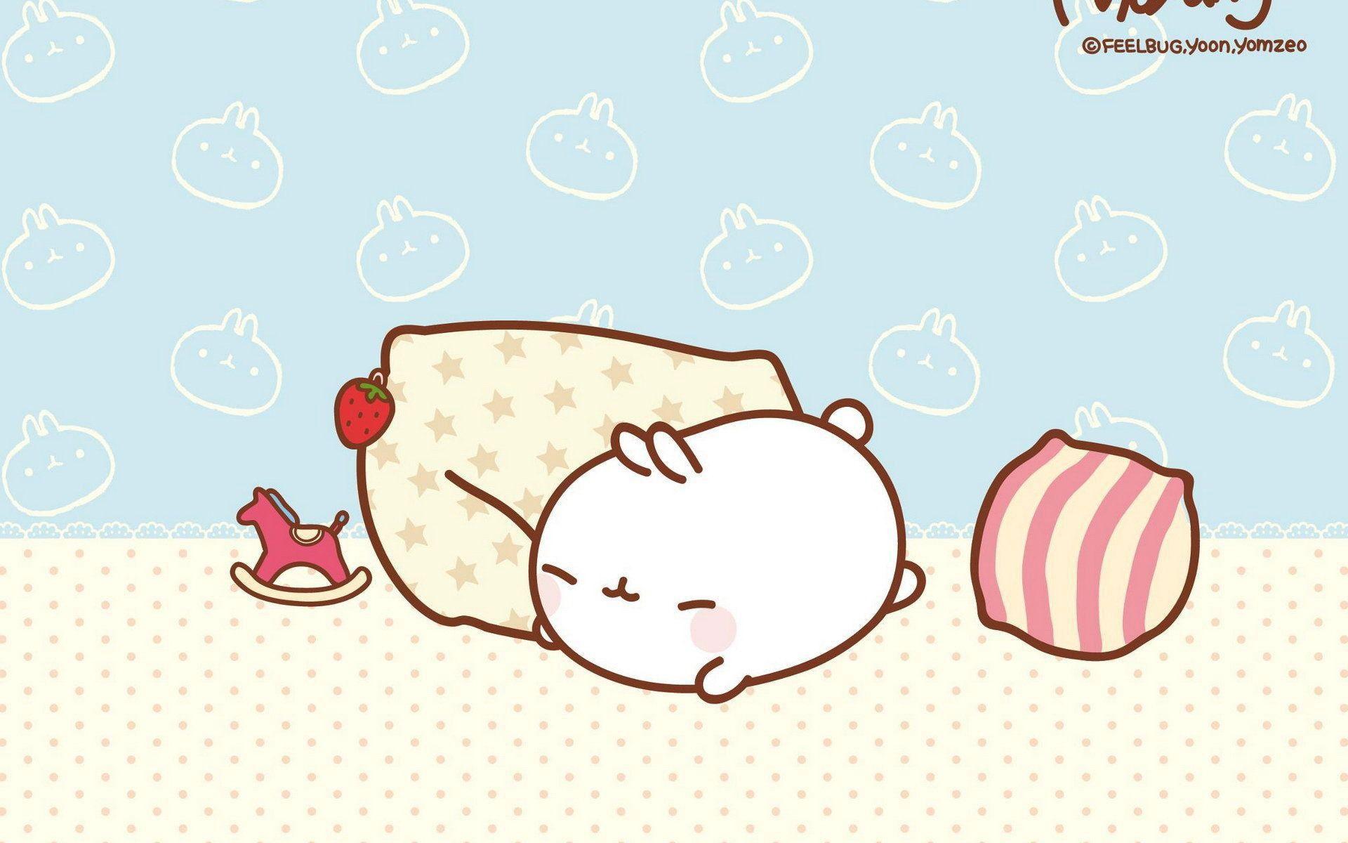 1920x1200 Molang Sleep Wallpaper