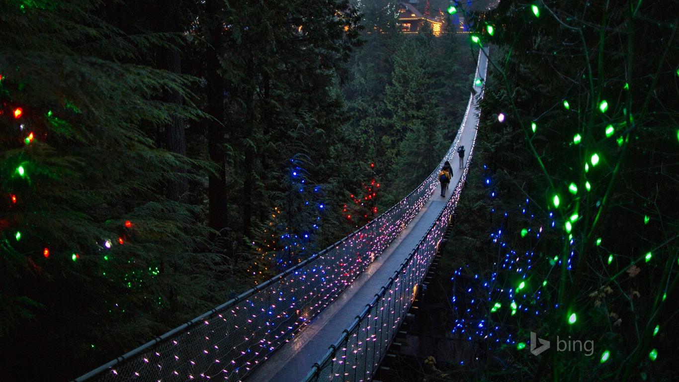 1366x768 Canada Capilano Suspension Bridge 2016 Bing Desktop Wallpaper