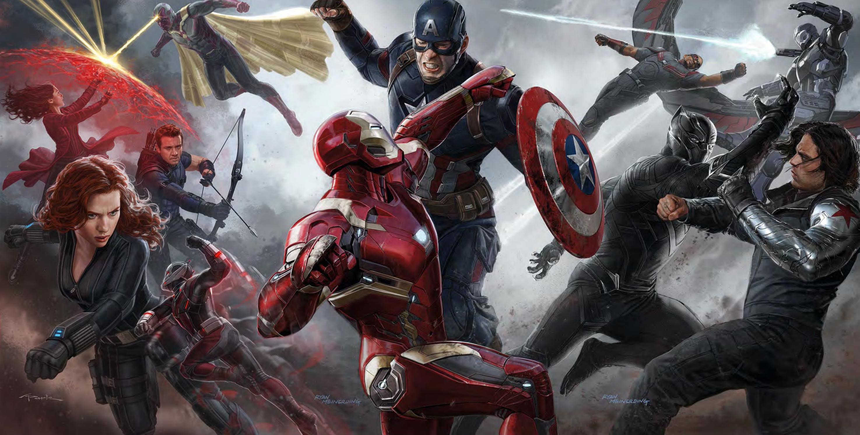 2950x1493 Marvel Civil War Wallpaper