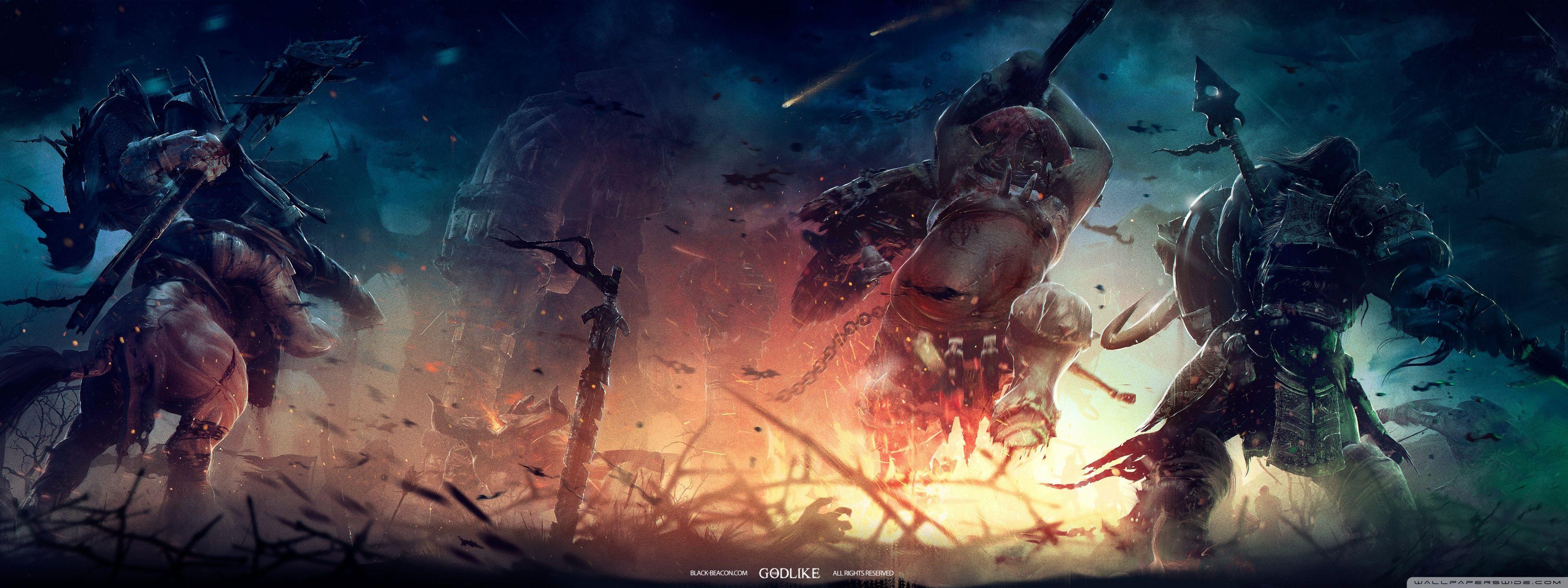 3840x1440 Halo Dual Monitor Wallpaper