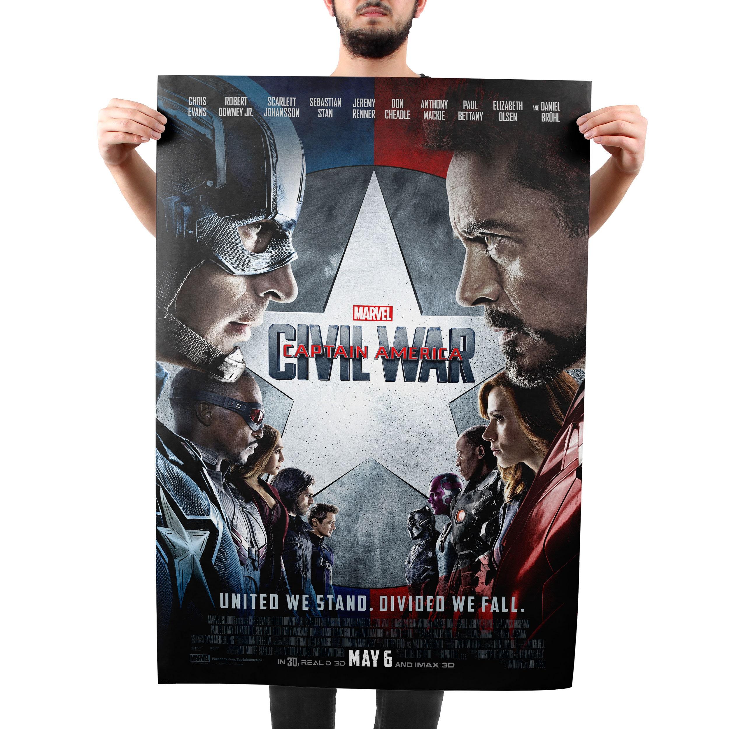 2500x2500 Captain America: Civil War Movie Poster Quality Glossy Print