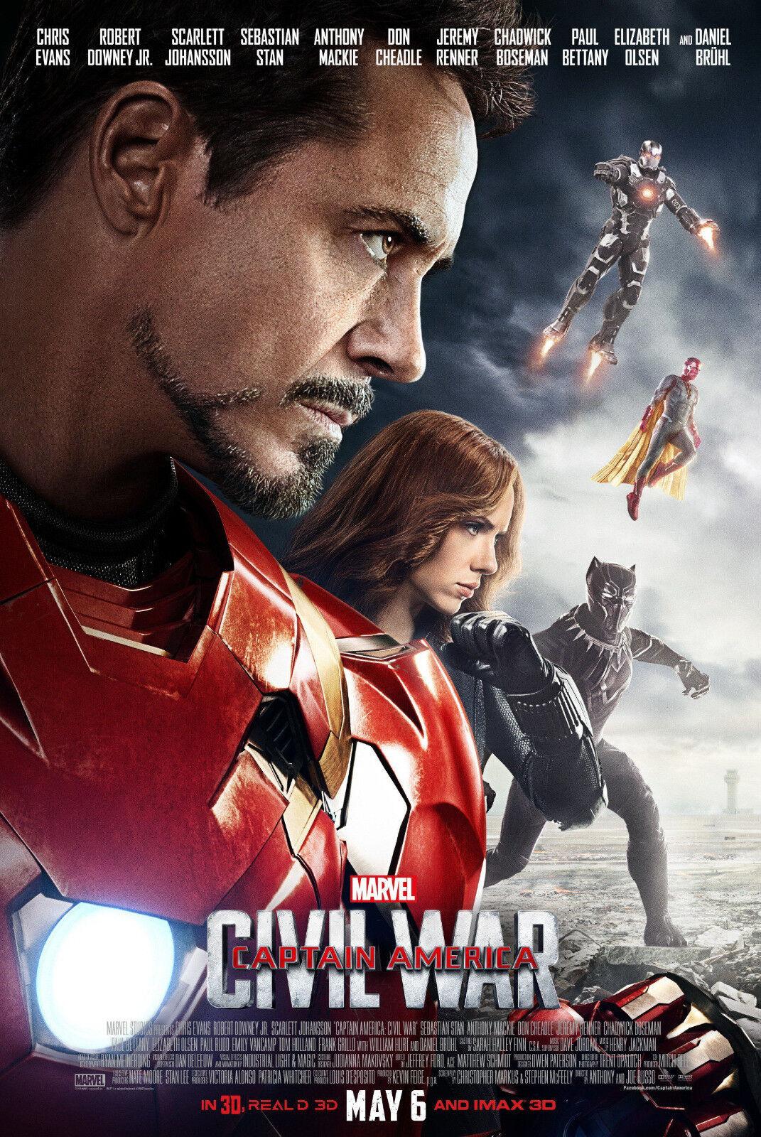 1071x1600 Captain America War ( 11 x 16.25 ) Movie Poster Print (T7)