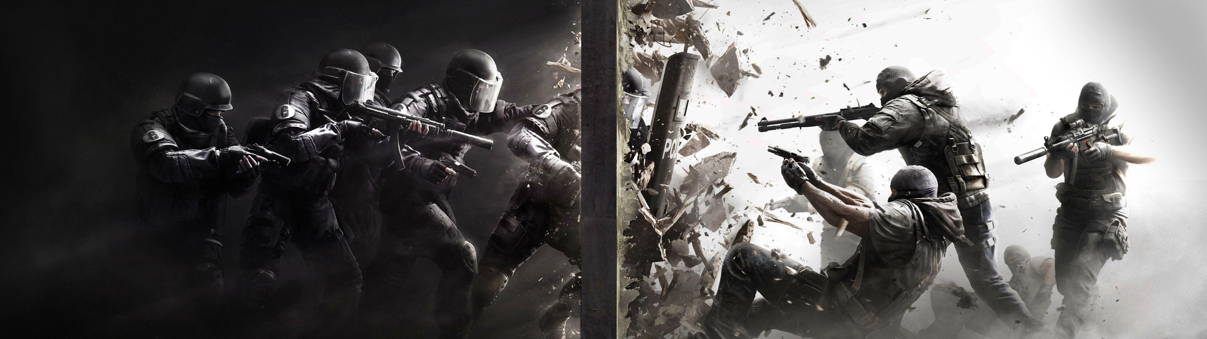 3840x1080 Halo Dual Monitor Wallpaper