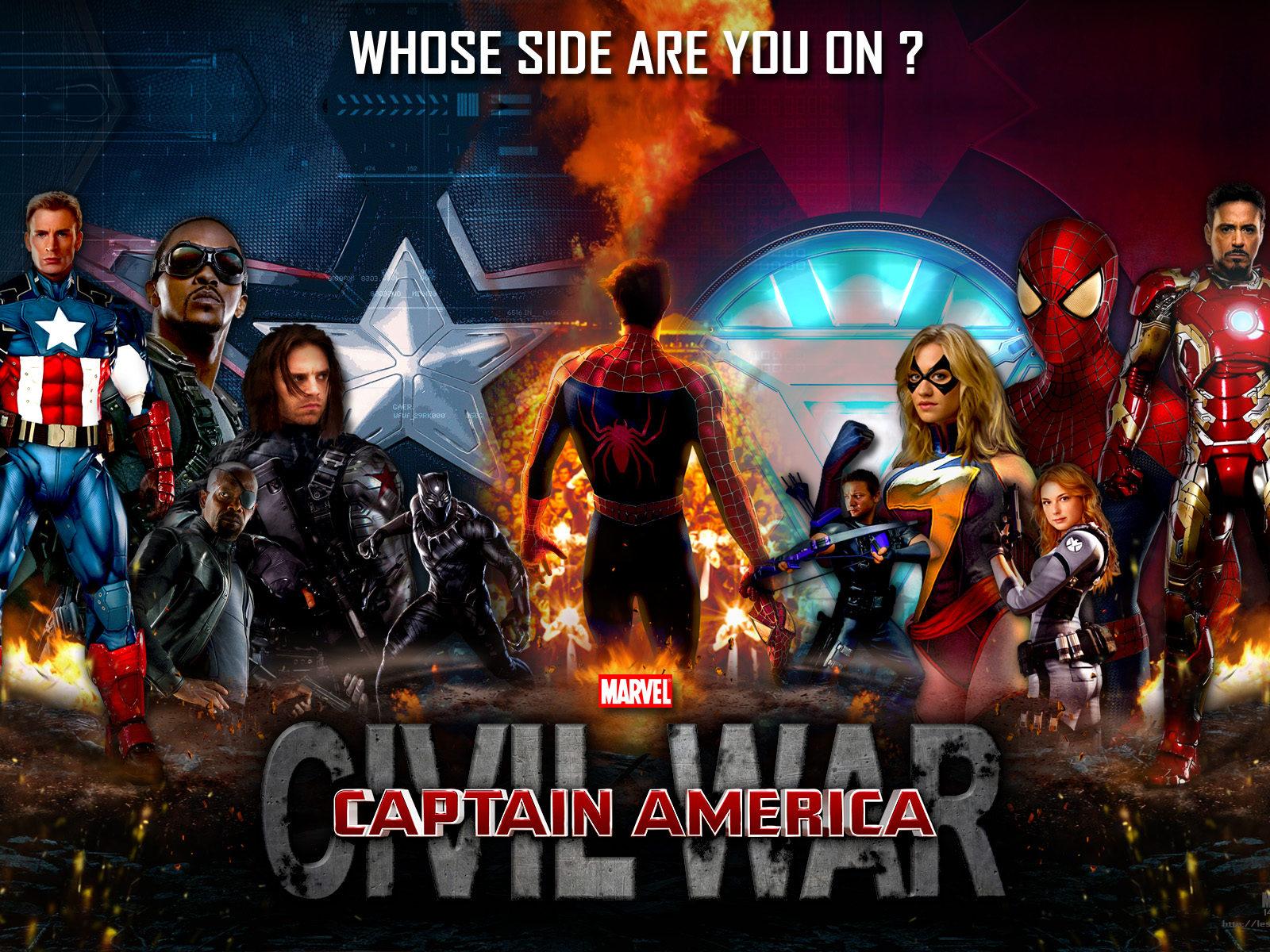 1600x1200 Movie Poster Captain America Civil War Marvel HD Wallpaper Widescreen 1920x1200 :