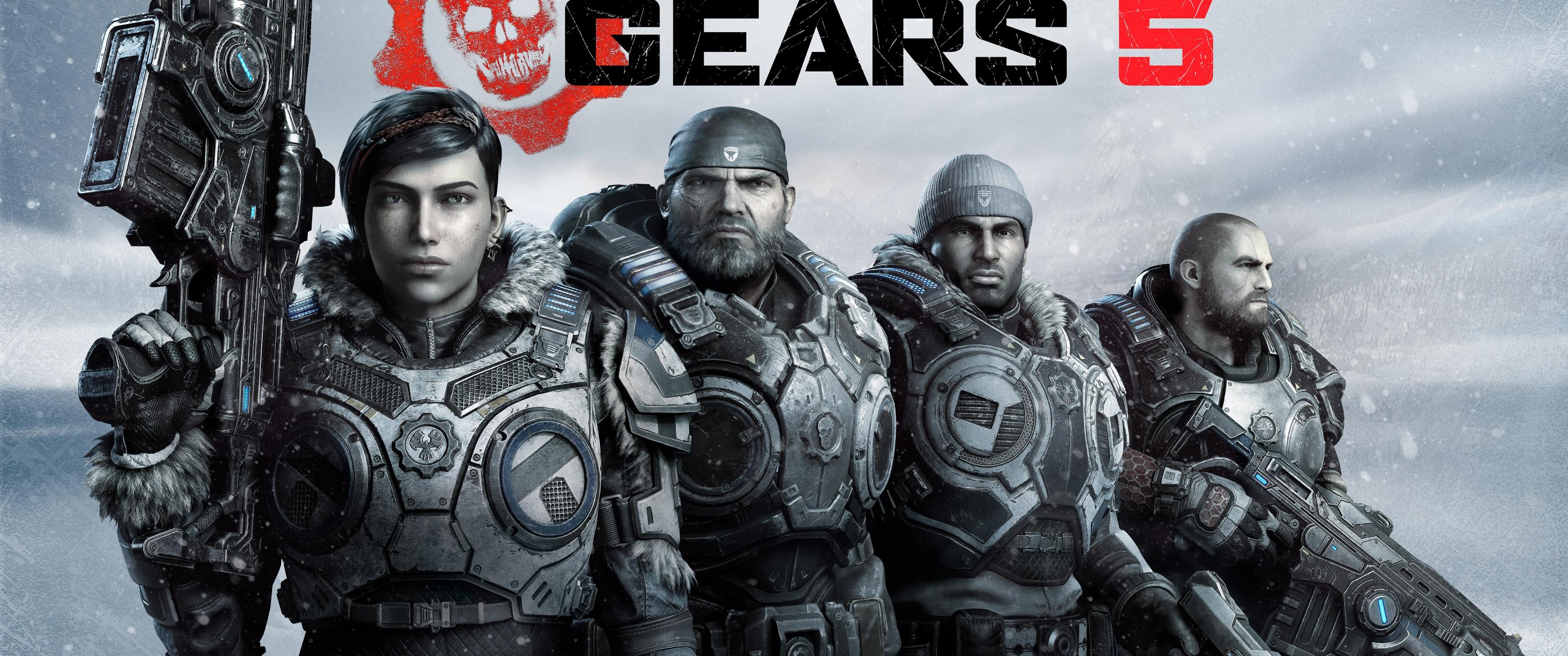3440x1440 Gears 5 Wallpaper 4K, Kait Diaz, Marcus Fenix, Games