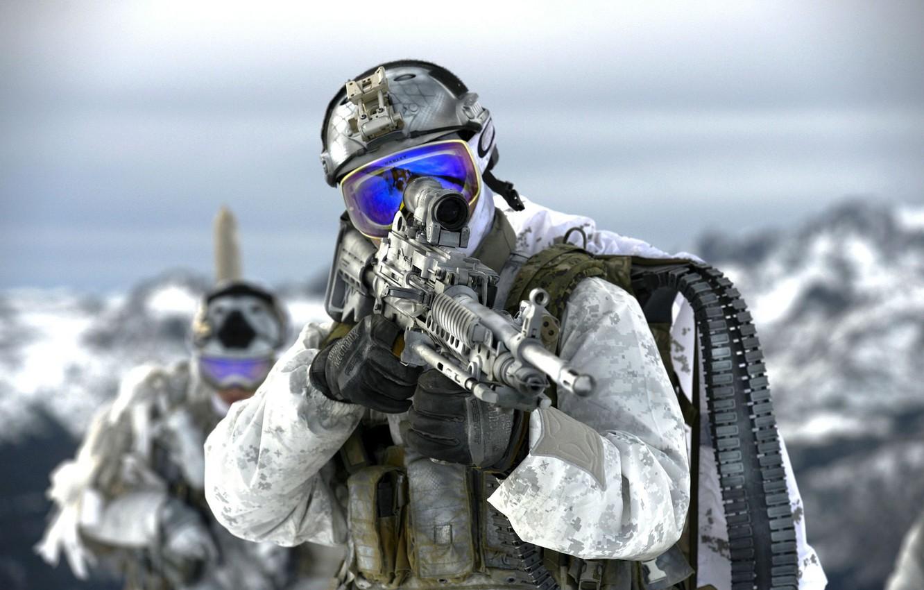 1332x850 Wallpaper weapons, soldiers, United States Navy SEALs image for desktop, section мужчины