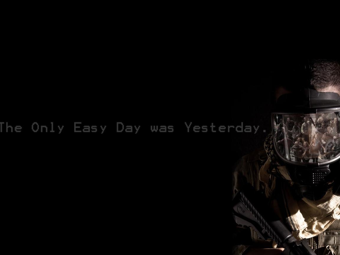 1152x864 The easiest day was yesterday Desktop wallpaper 1152x864