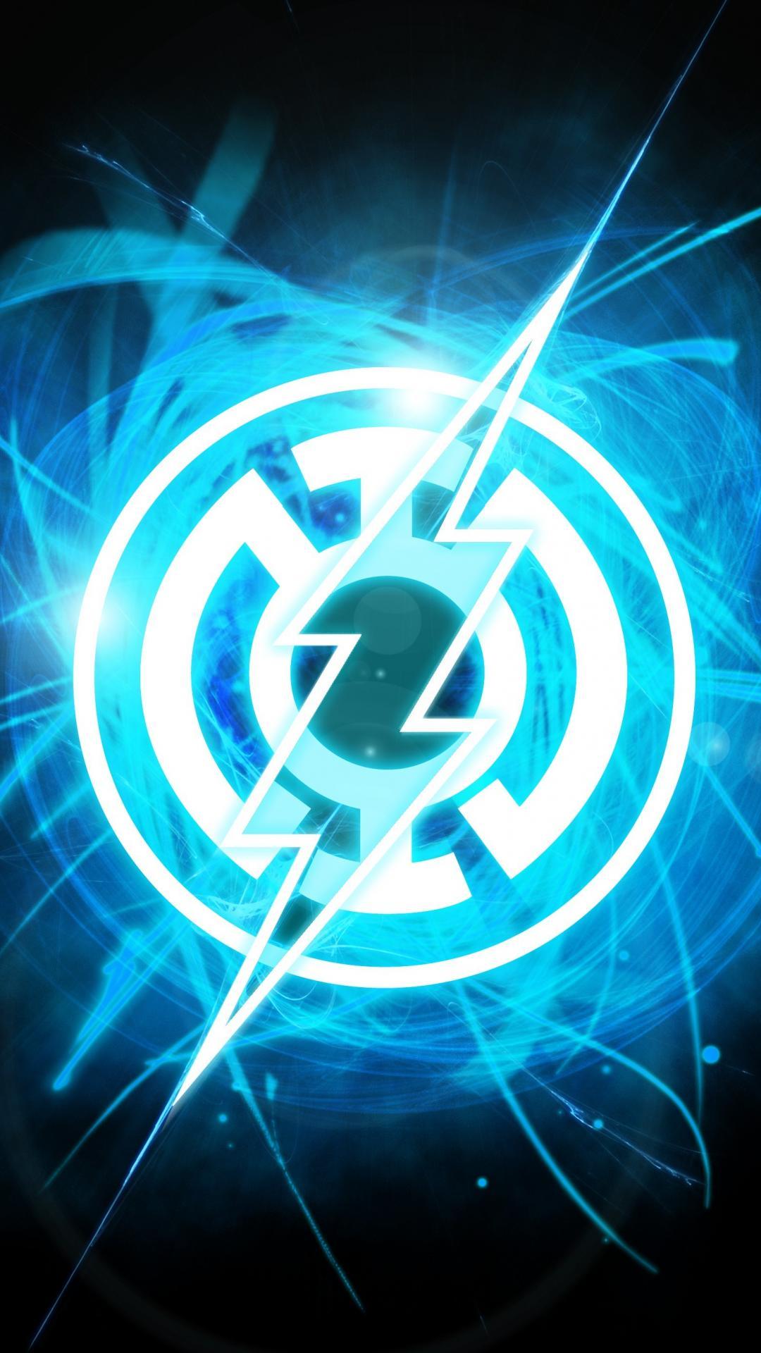 1080x1920 Blue Flash Wallpaper