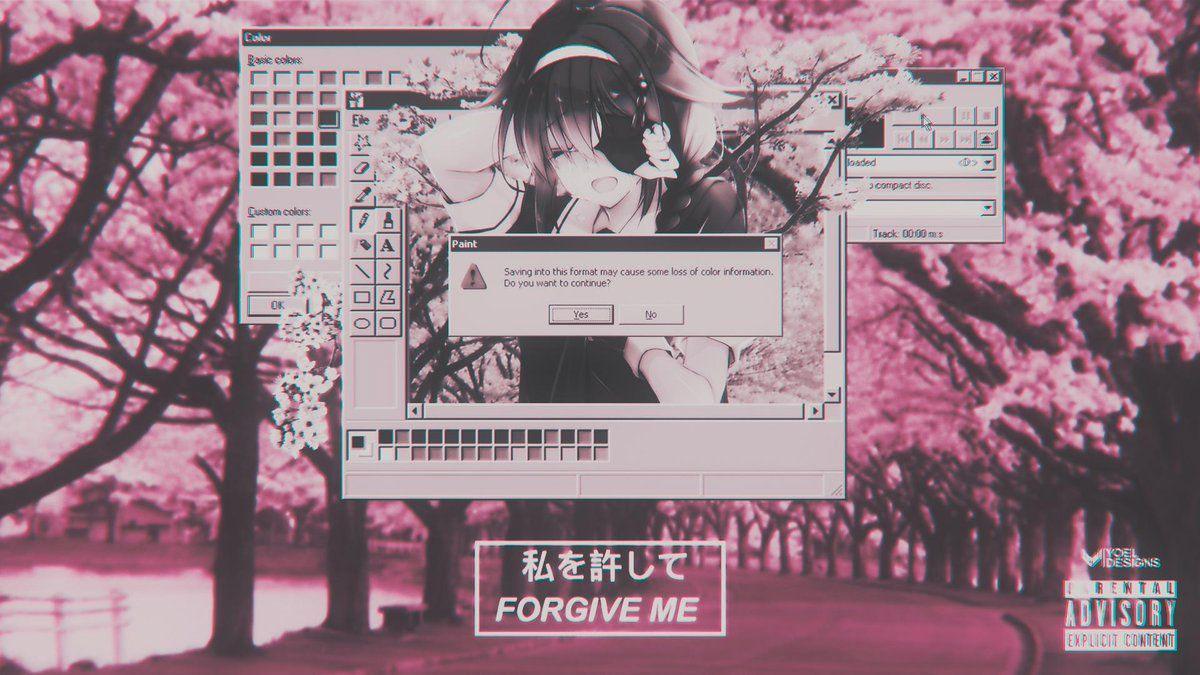 1200x675 Retro Anime Aesthetic Desktop Wallpaper
