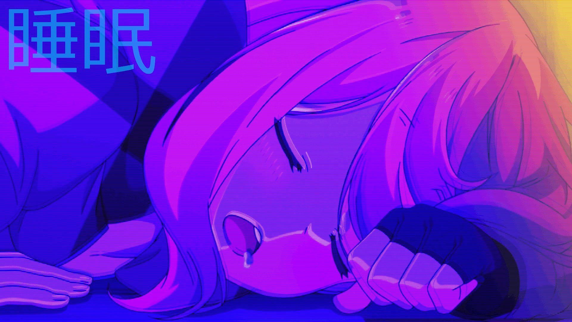 1920x1080 Free Purple Anime Aesthetic Wallpaper Downloads, Purple Anime Aesthetic Wallpaper for FREE