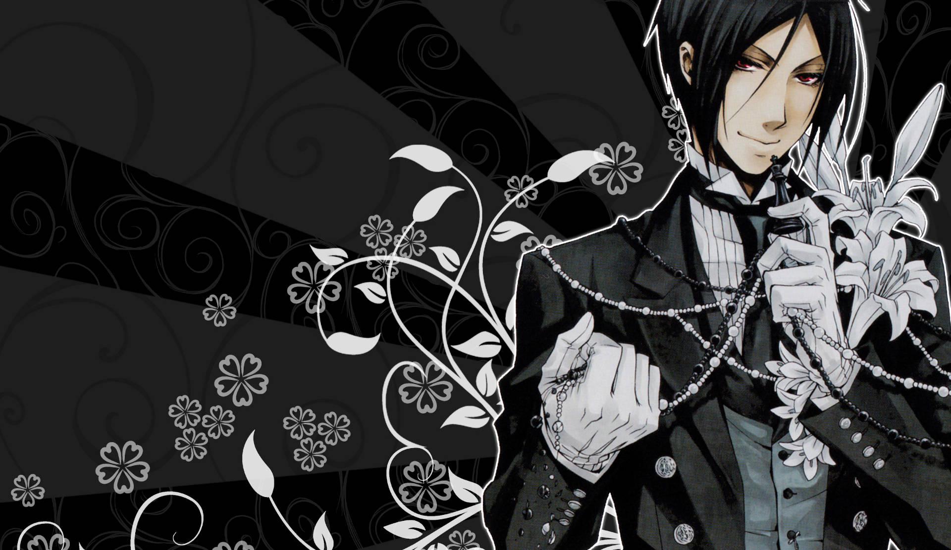 1920x1112 Download Black Butler Black Aesthetic Sebastian Wallpaper