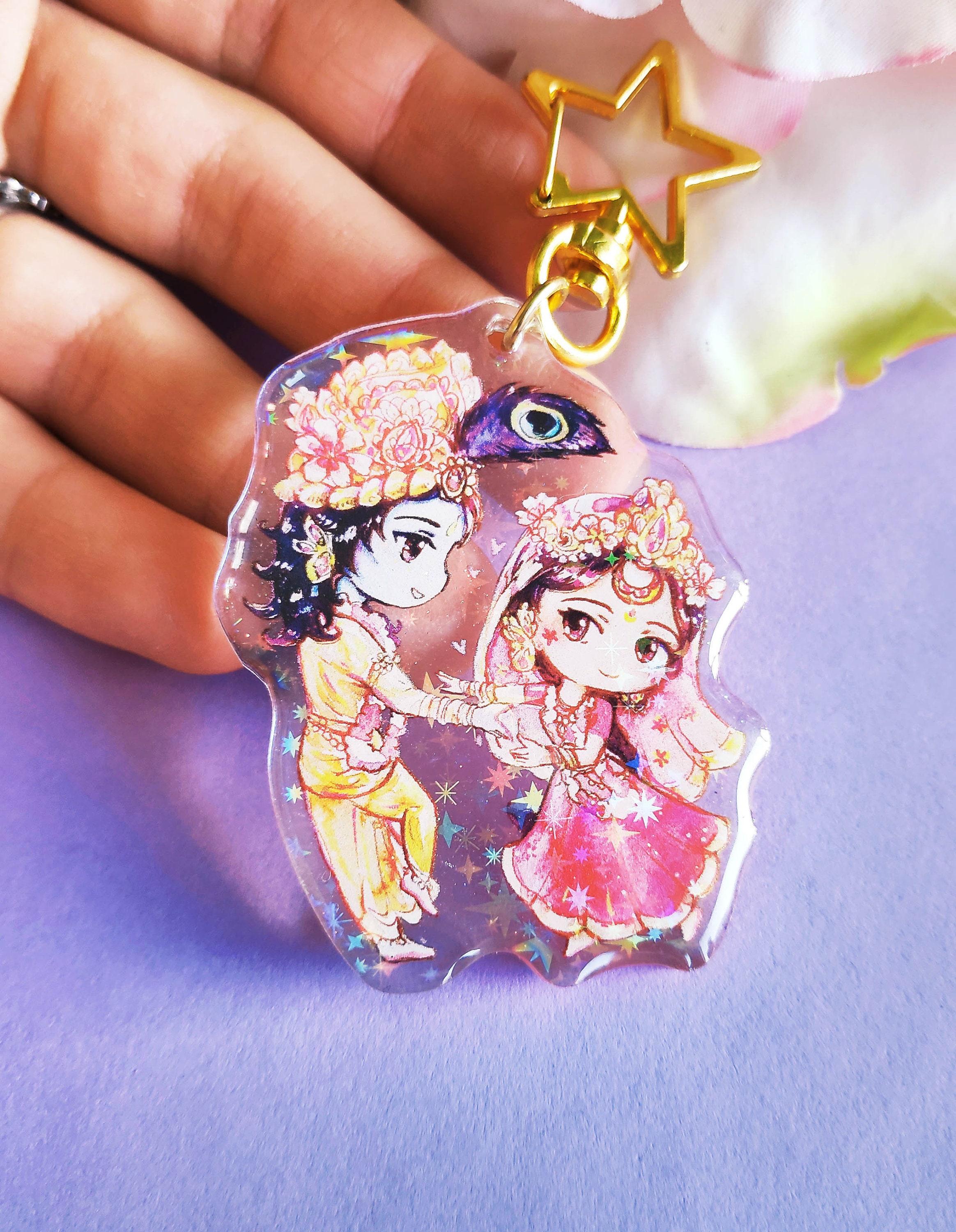 2328x3000 Cute Radha Krishna Little Radhe Kanha Keycharm Gopal Keychain