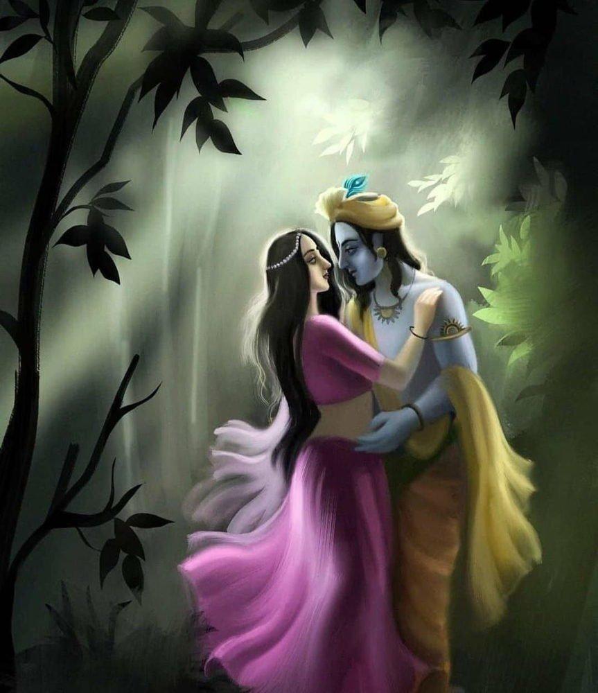 863x1000 Adorable Radha Krishna Picture, Image, HD Wallpaper, and DP, Social Status DP