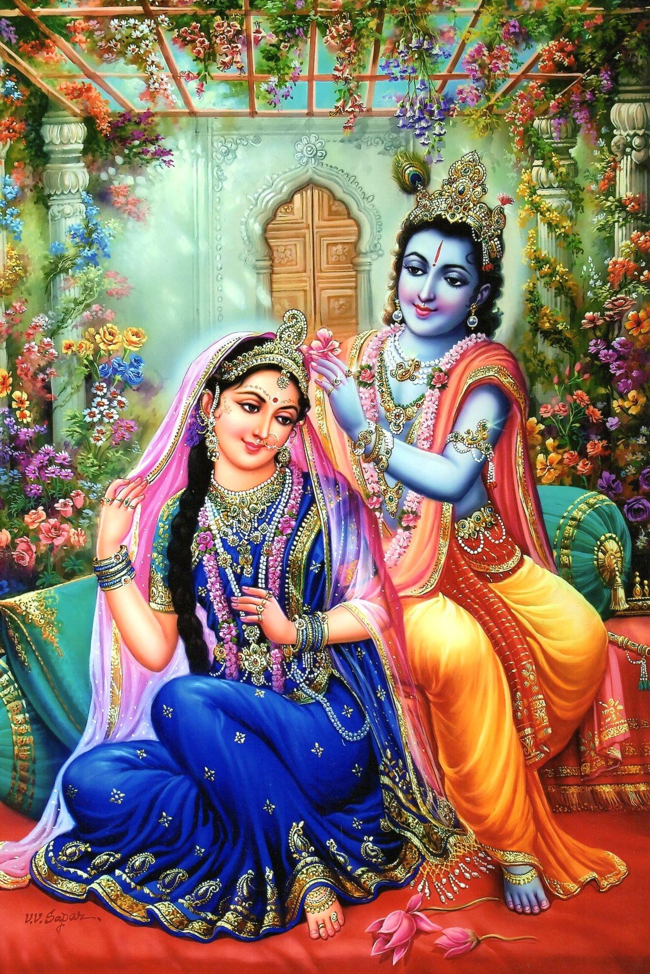 1280x1918 Radha krishna Wallpaper Download