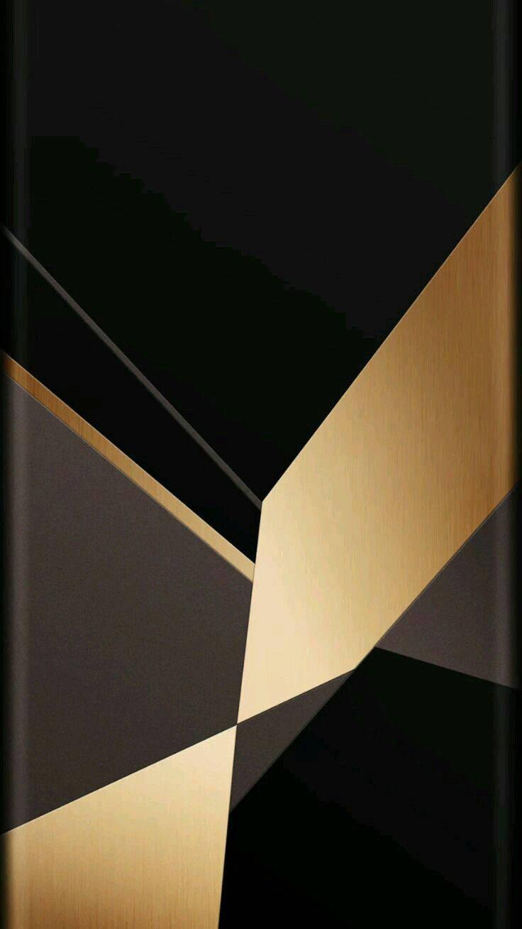 736x1308 Free Black And Gold Wallpaper Downloads, Black And Gold Wallpaper for FREE