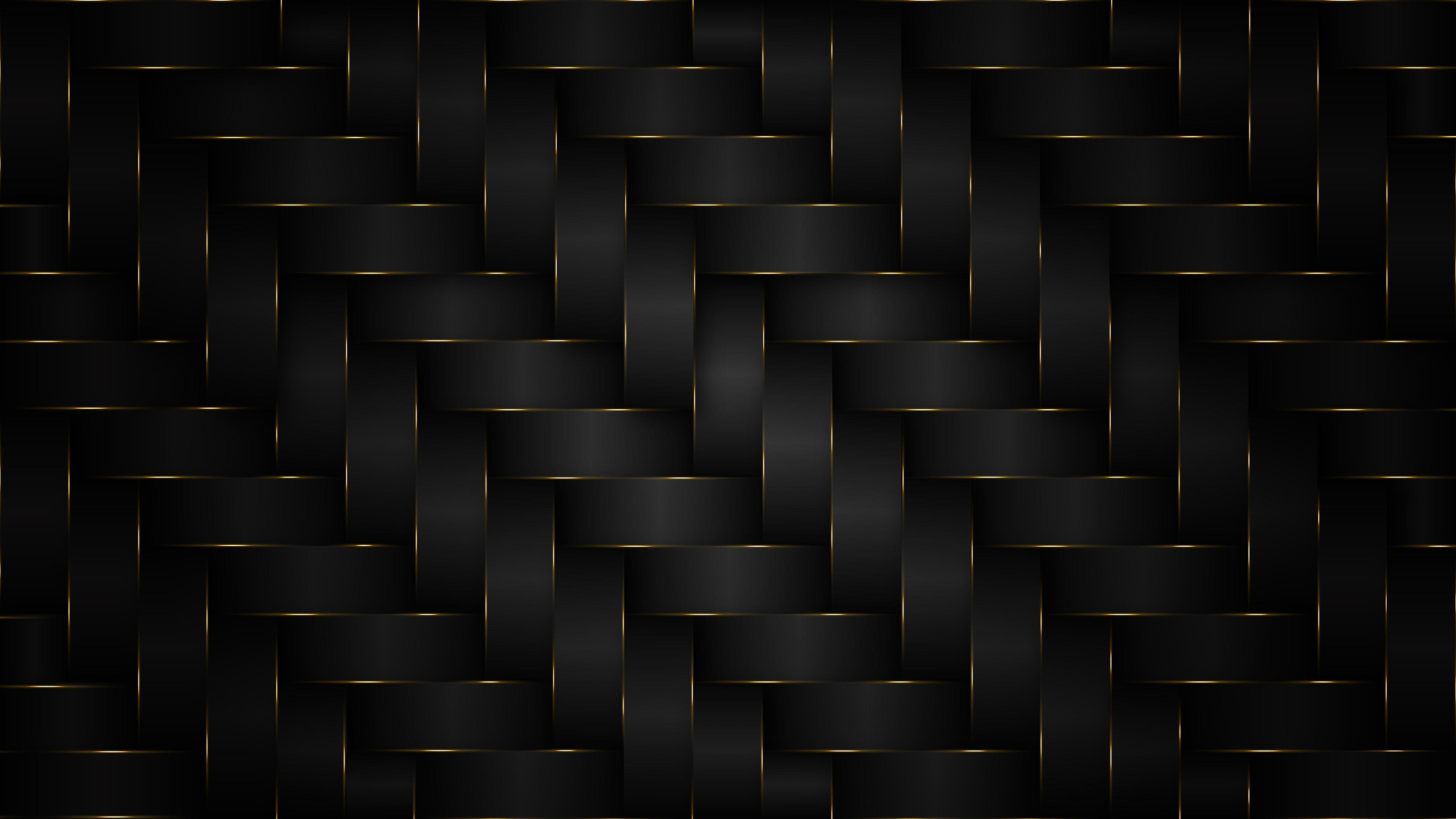 3840x2160 Wallpaper 4k Dark Gold Pattern Wallpaper