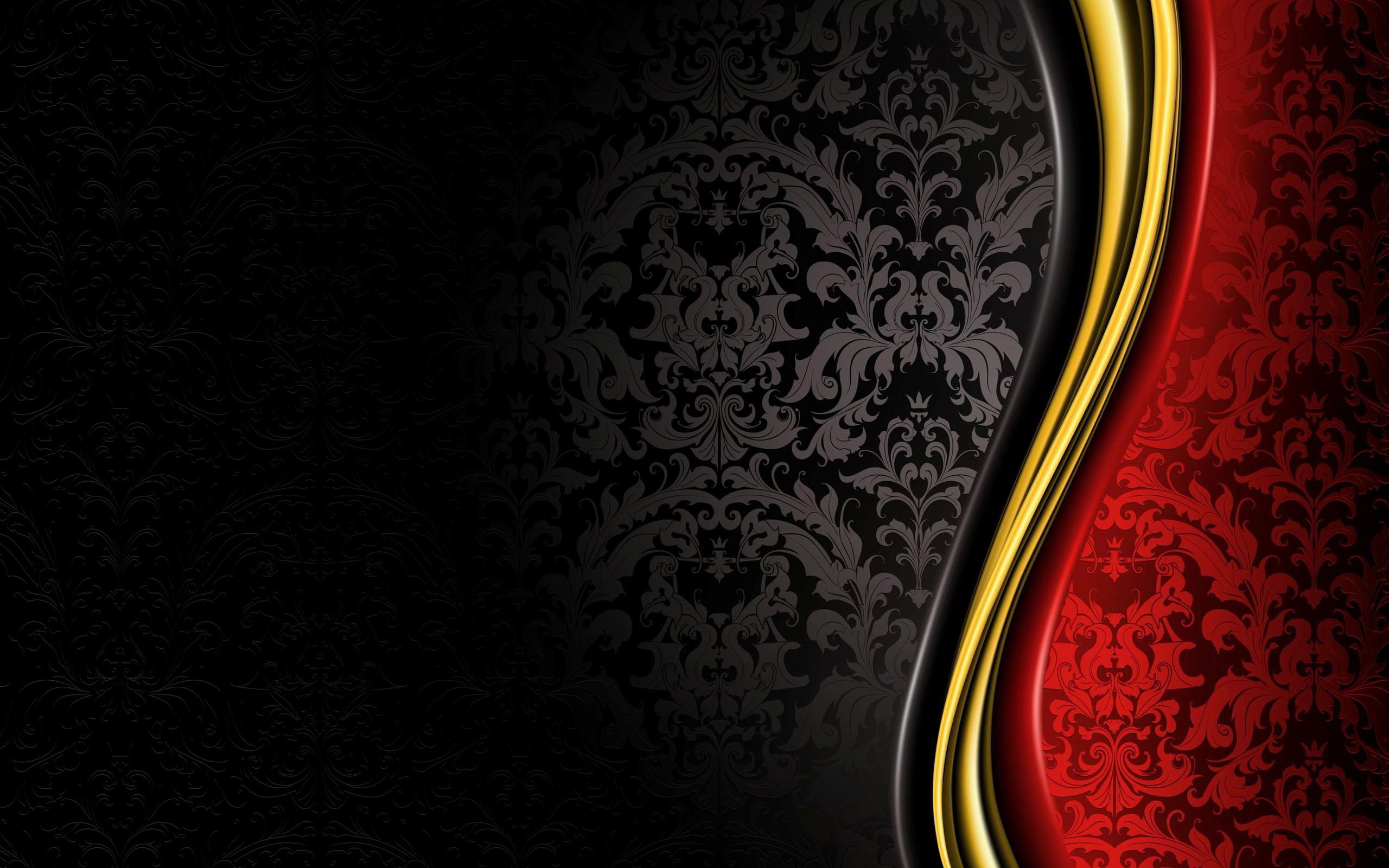 2560x1600 Black and Gold Abstract