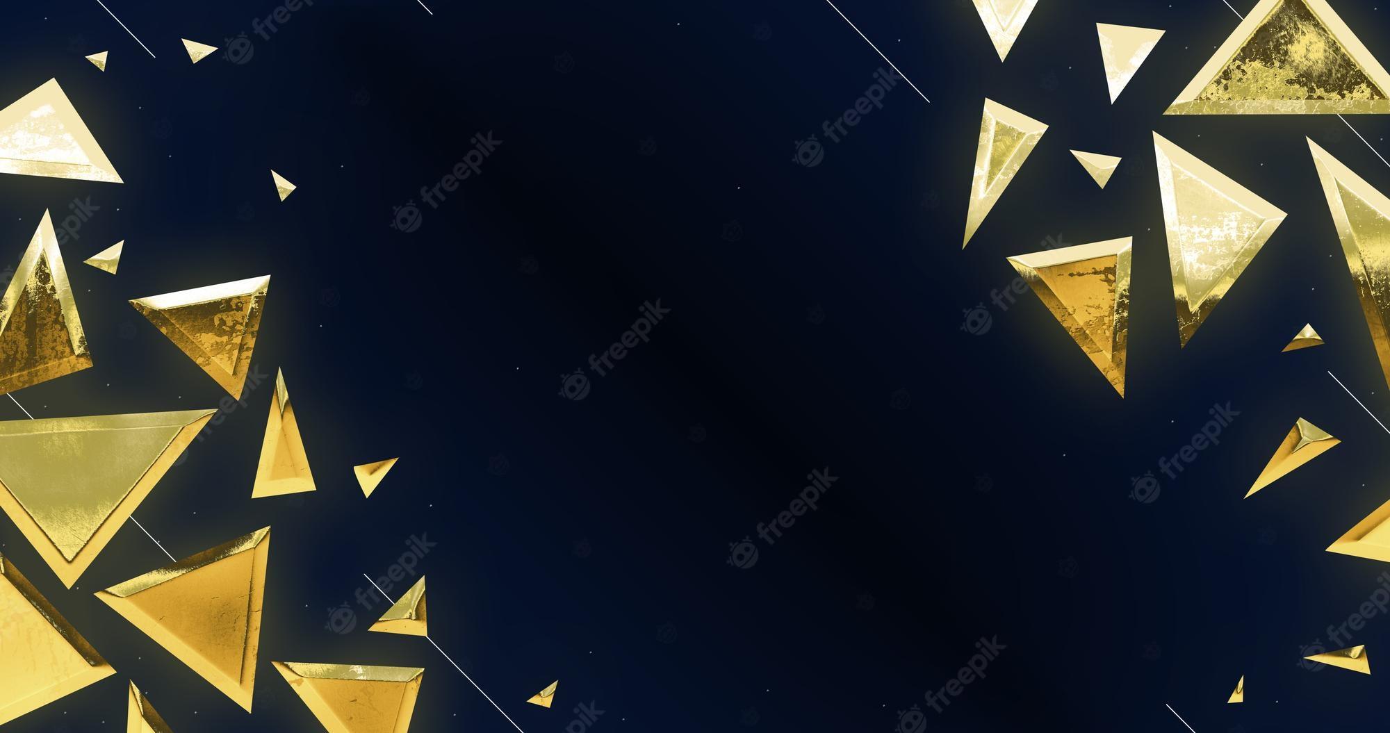 2000x1055 Premium PSD. Elegant abstract background psd, black and gold, horizontal desktop wallpaper, 4k panoramic backdrop