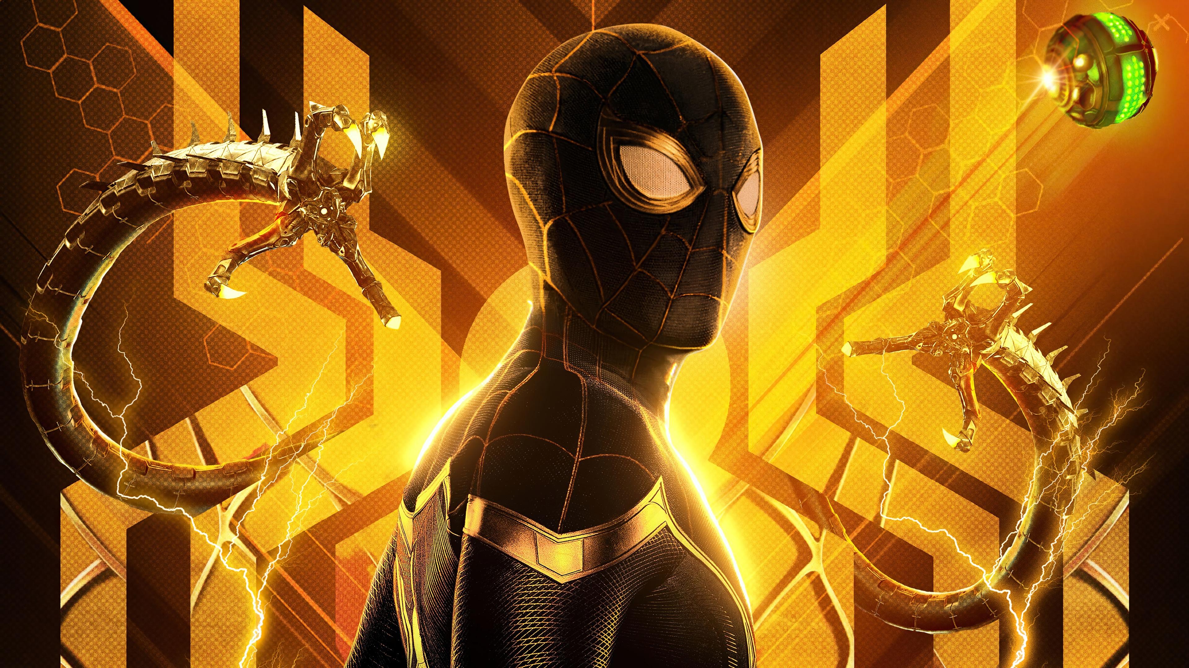 3840x2160 Full HD black gold wallpaper