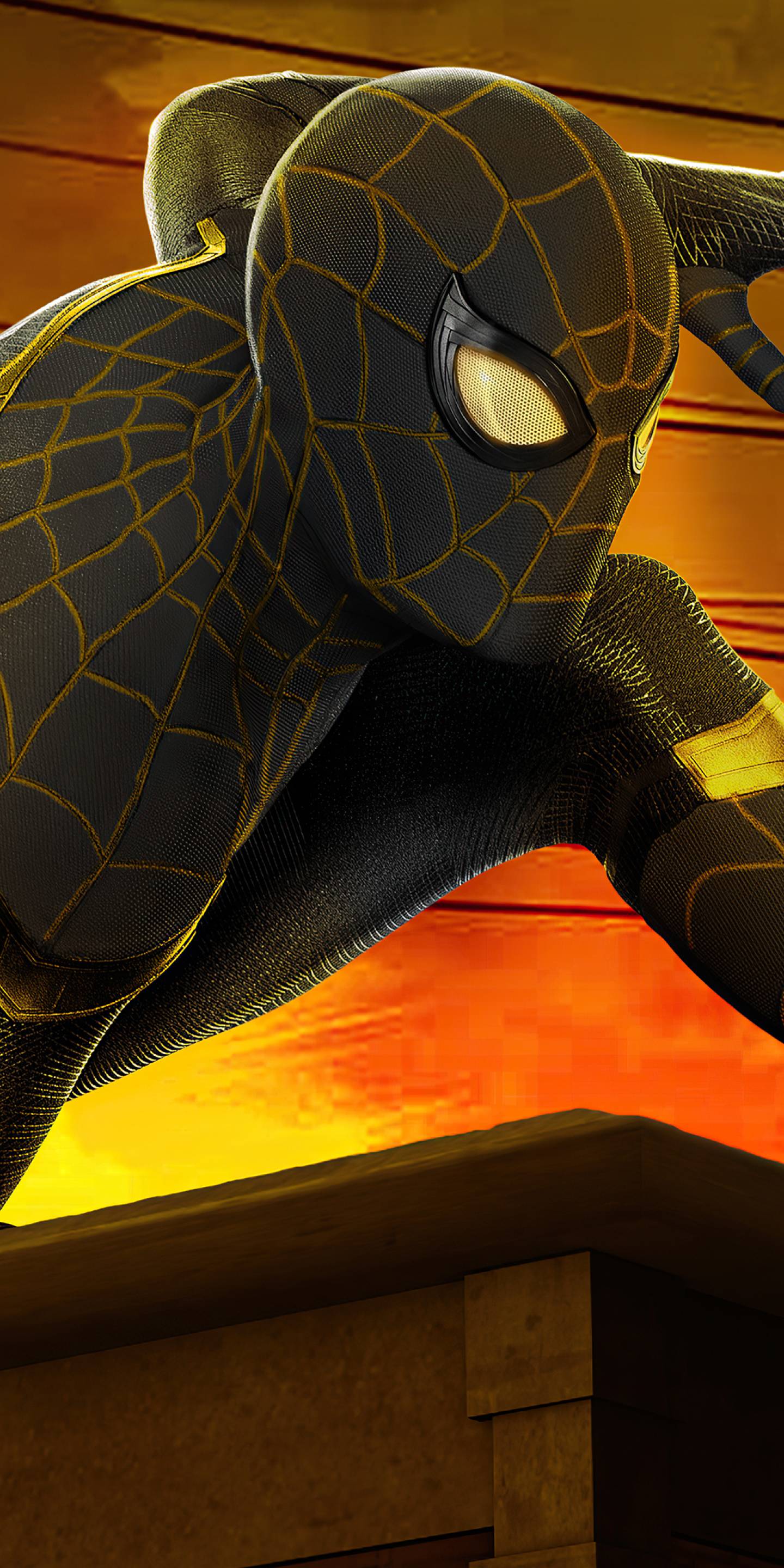 1440x2880 Spider Man: No Way Home 4k Gold And Black 1440x2880 Resolution Wallpaper, HD Superheroes 4K Wallpaper, Image, Photo And Background