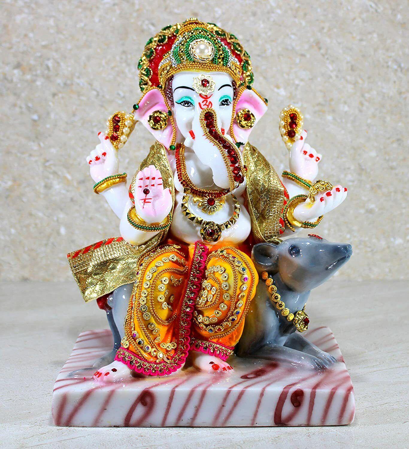 1366x1500 Lord Ganesha Ganpati on Rat Murti Idol Statue Figurine Sculpture (11)