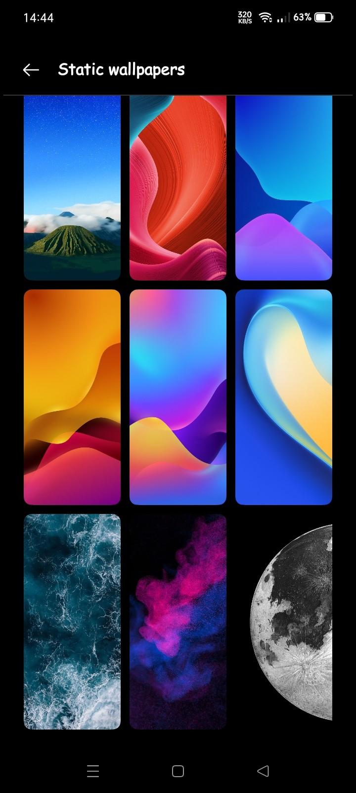 720x1600 Flickering wallpaper on RMX2195 Android 11