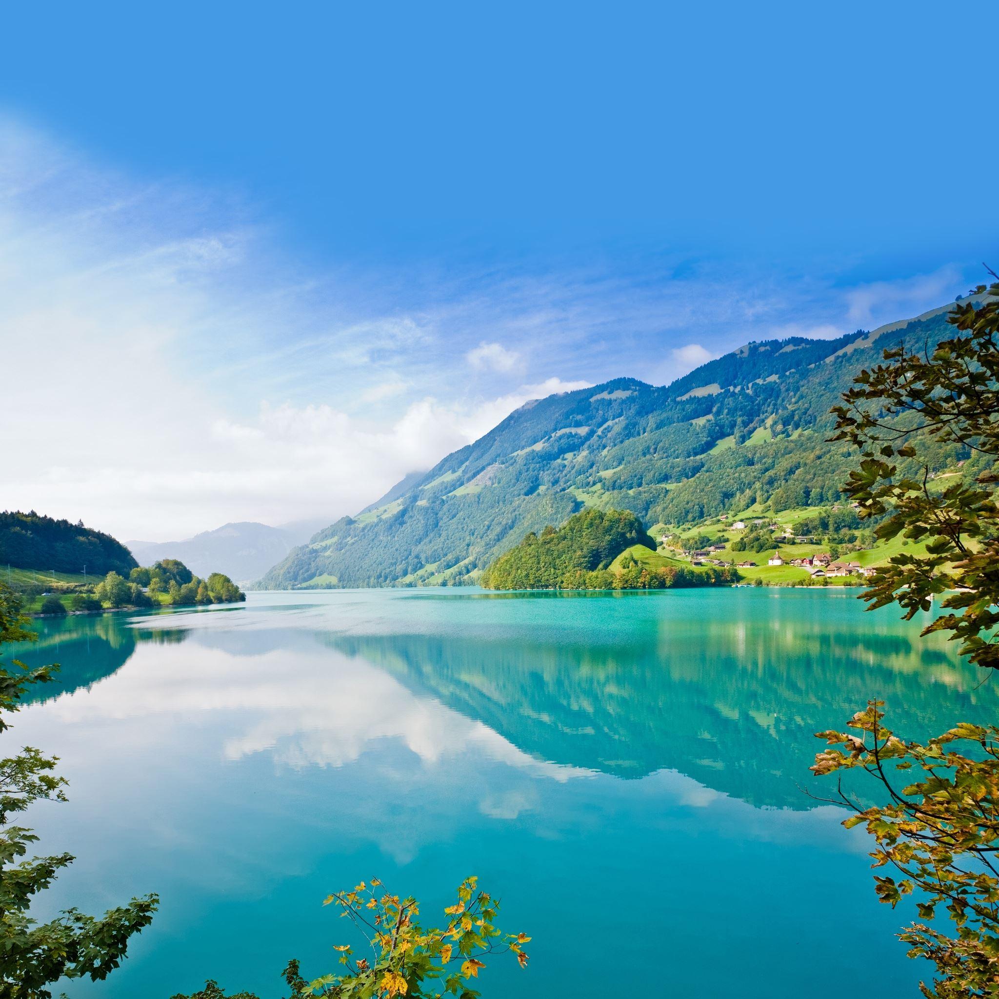 2048x2048 Peace Lake iPad Air Wallpaper Free Download