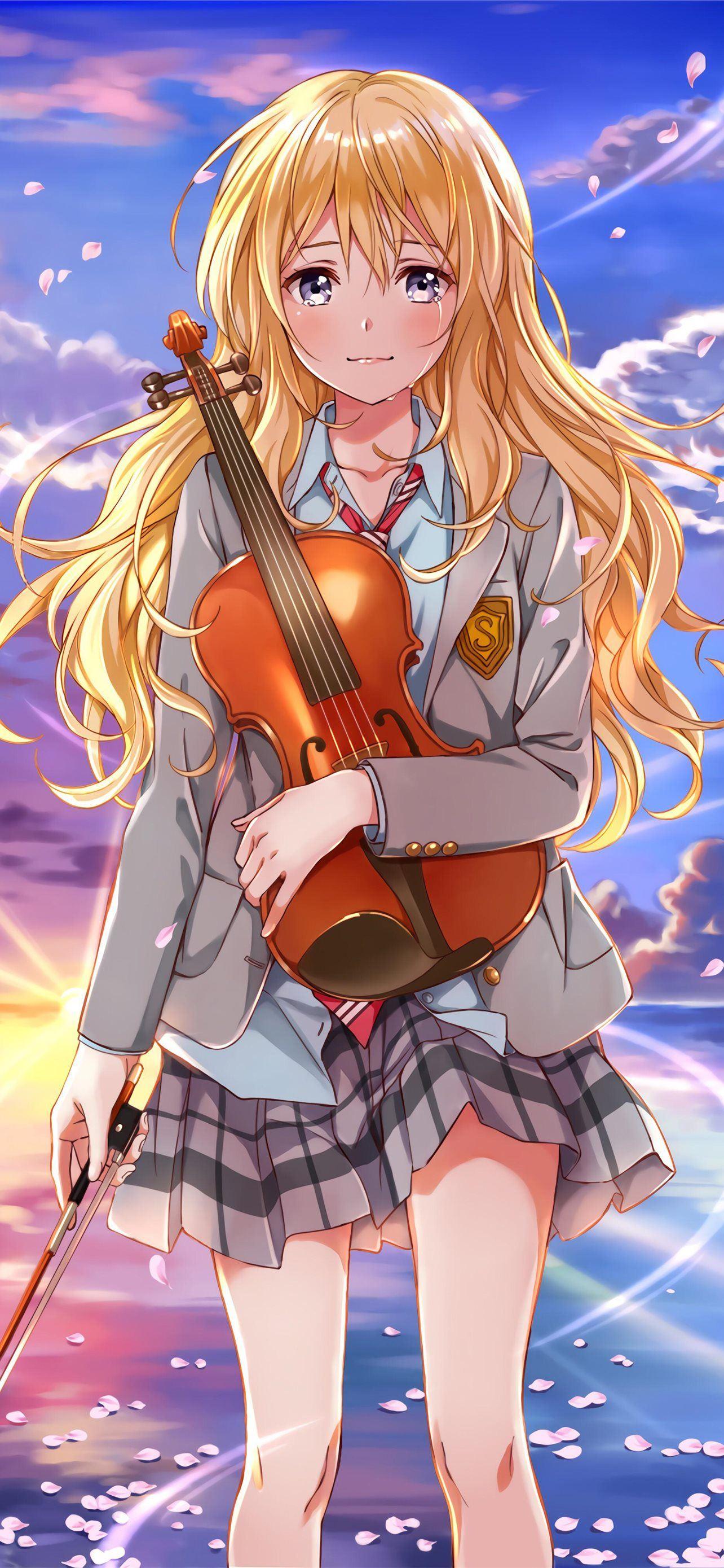1284x2778 Kaori Miyazono✨ Your Lie in April Anime iPhone Wallpaper Free Download