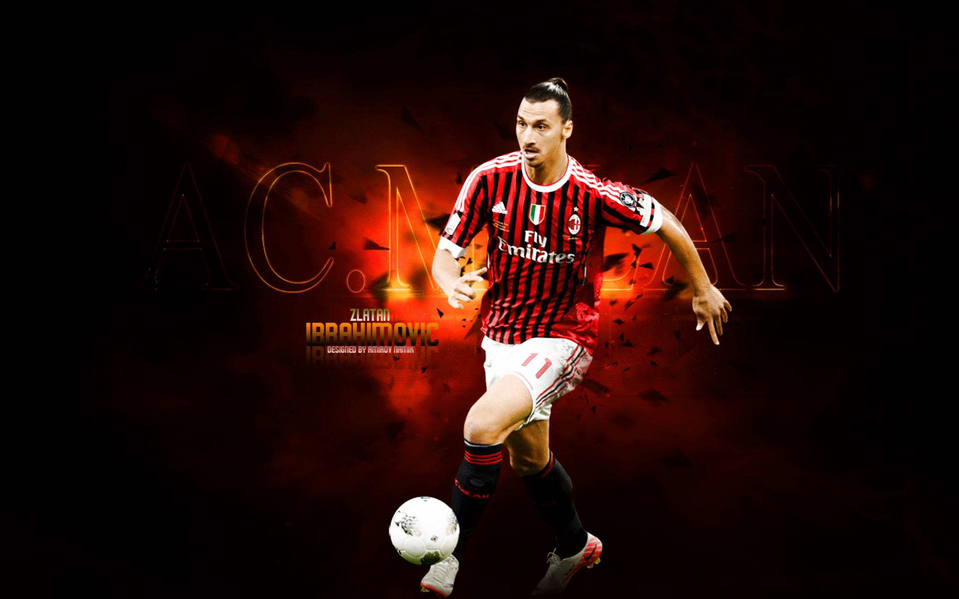 1920x1200 Zlatan Ibrahimovic HD, A.C. Milan Gallery HD Wallpaper