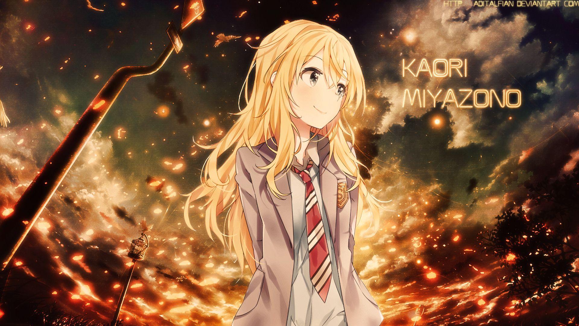 1920x1080 HD desktop wallpaper: Anime, Your Lie In April, Kaori Miyazono download free picture