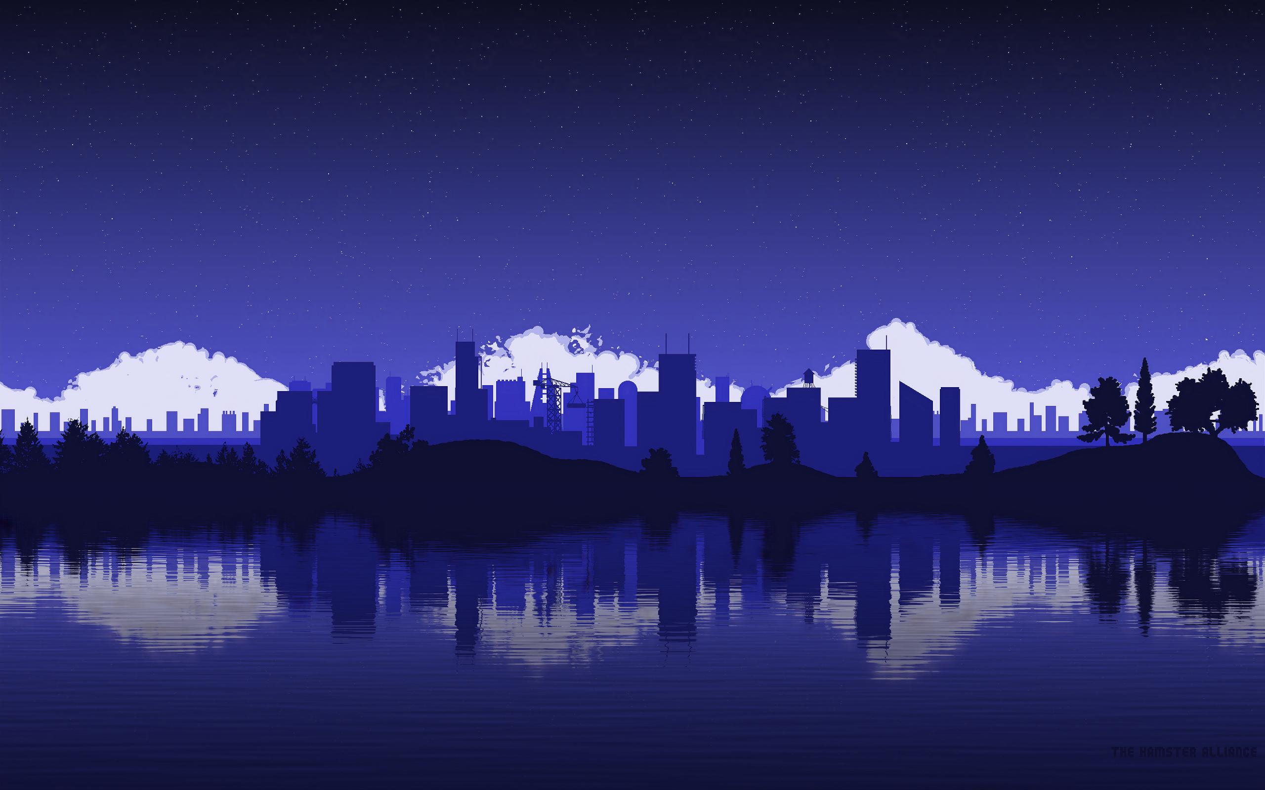 2560x1600 wallpaper 2560x1600 blue, cityscape