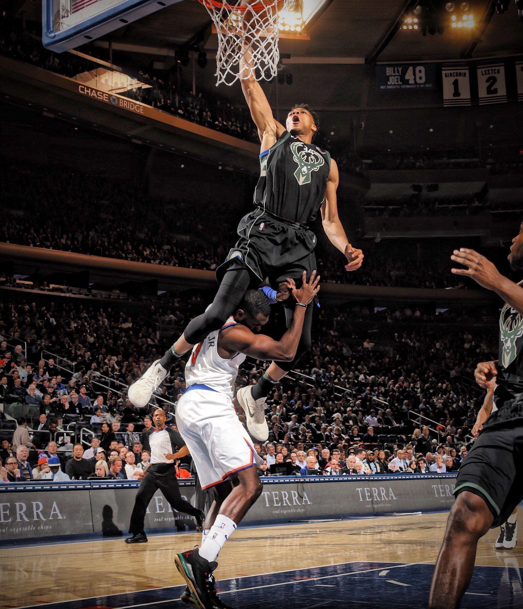 Best Getty Photos of Giannis dagger dunk in Game 5