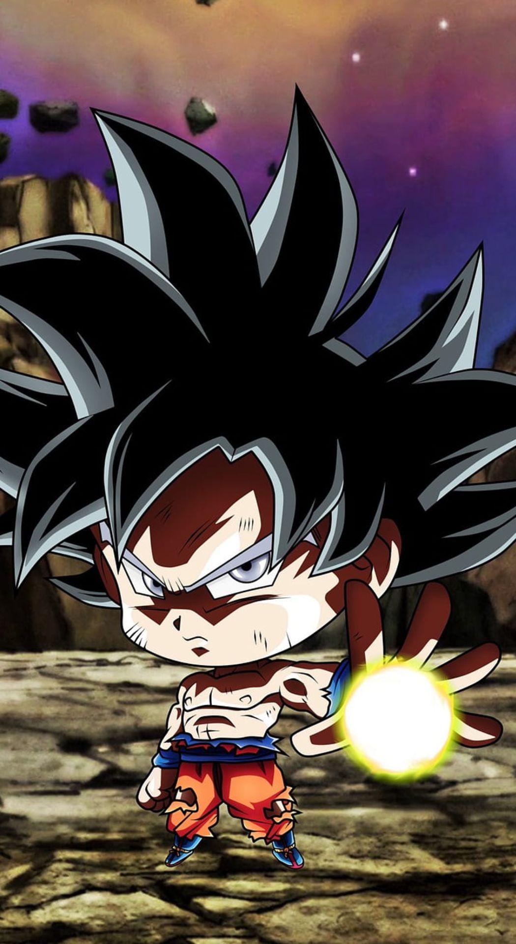 1050x1920 Gokú Chibi Wallpaper
