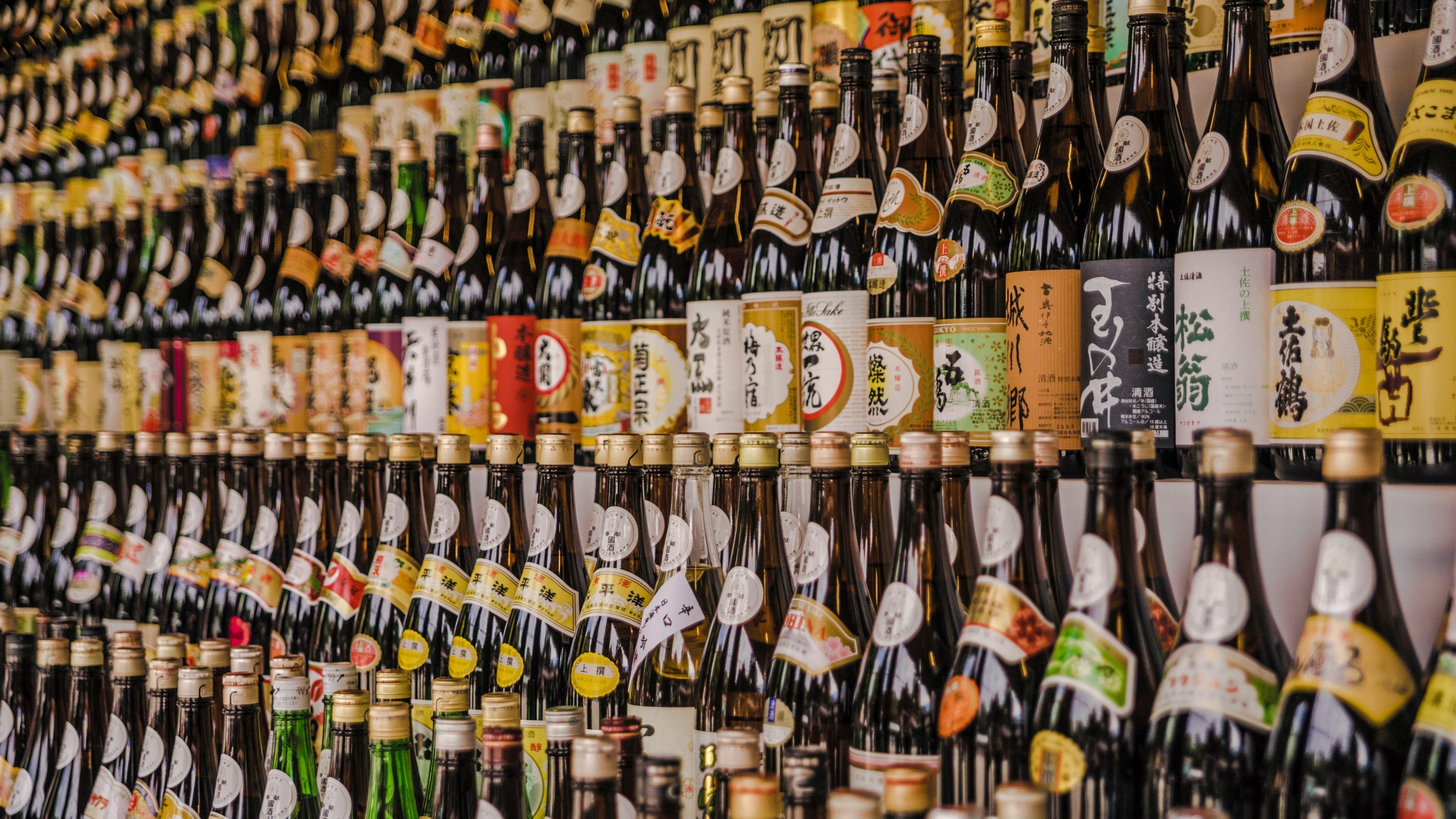 3840x2160 Wallpaper / meiji shrine sake bottles 4k wallpaper free download