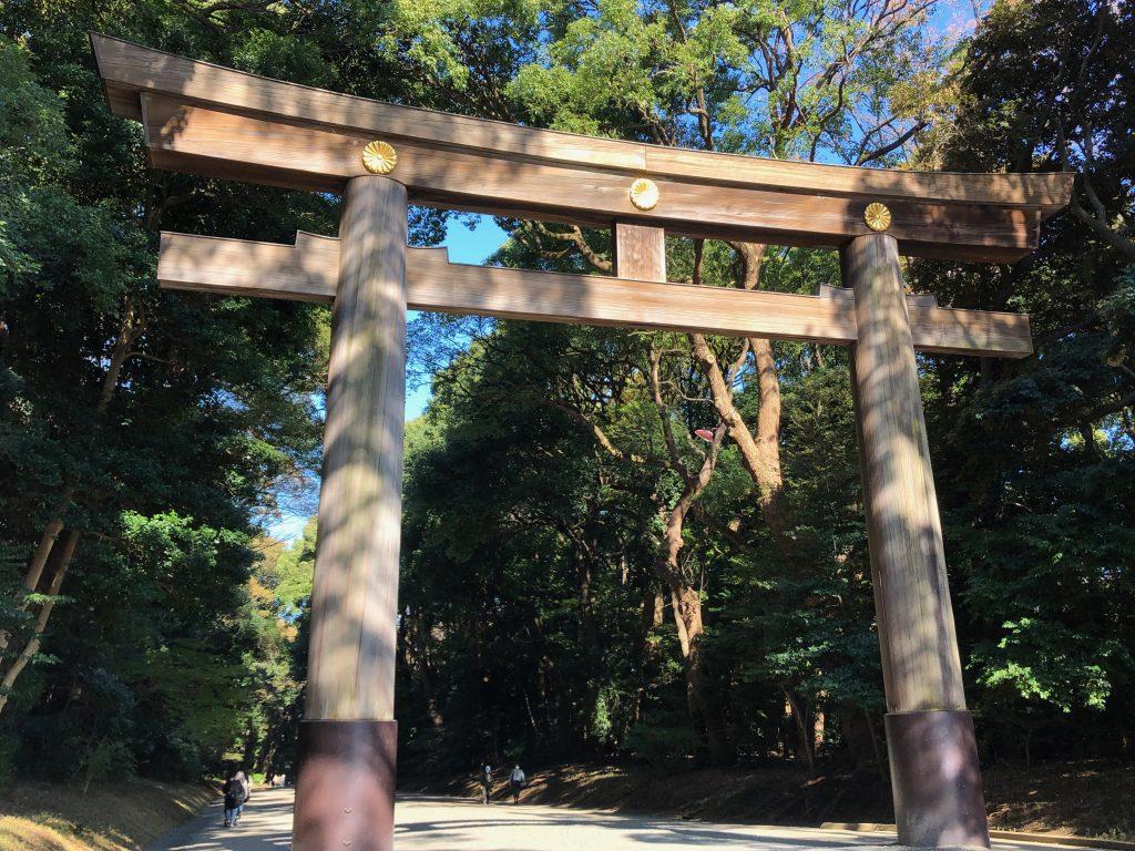 1024x768 Egrets! and Meiji Shrine