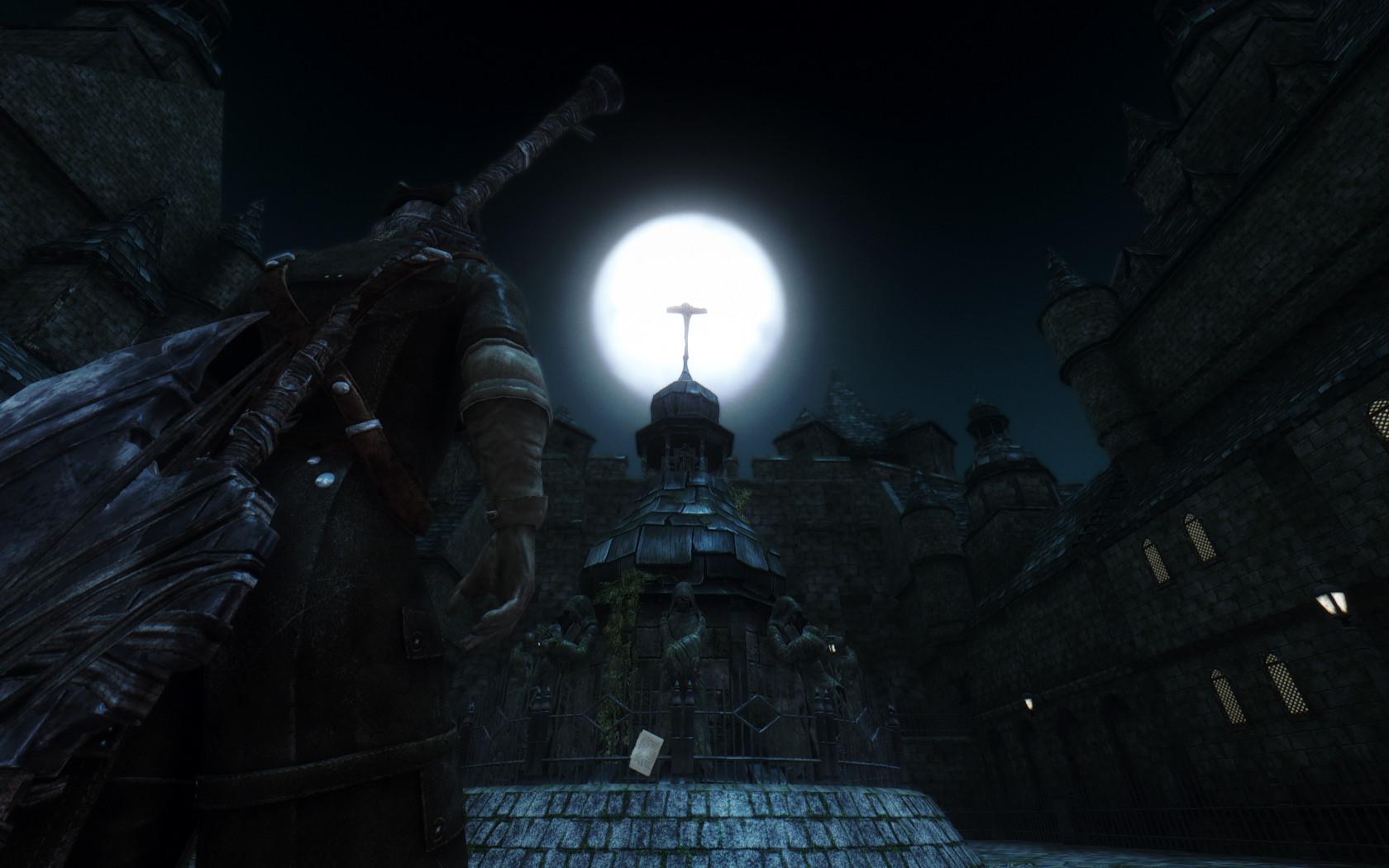 1680x1050 New mod brings Yharnam to Skyrim