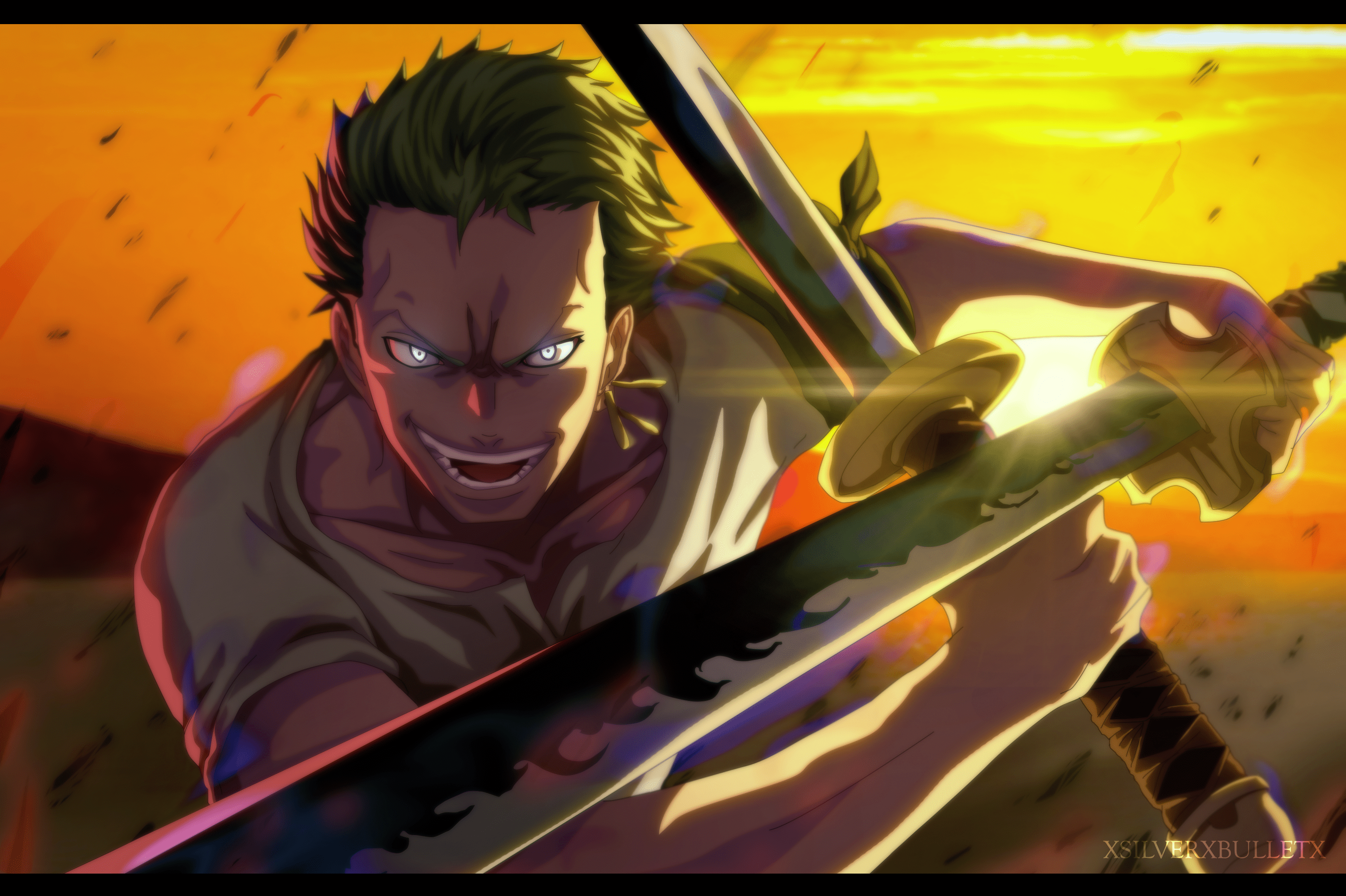 3180x2118 Wallpaper / One Piece, Roronoa Zoro, katana, green hair free download